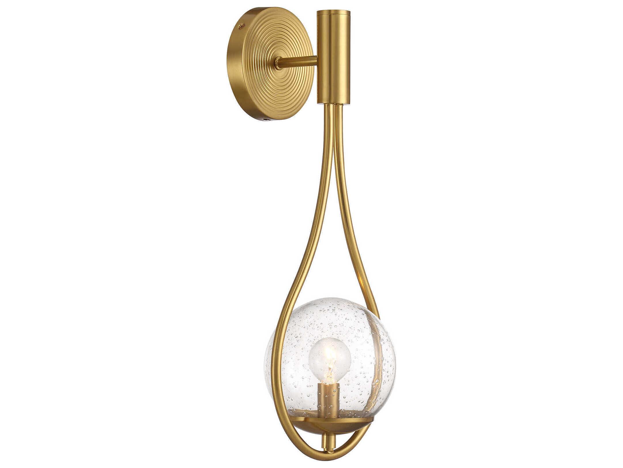 Savoy House Encino 1-Light Warm Brass Wall Sconce