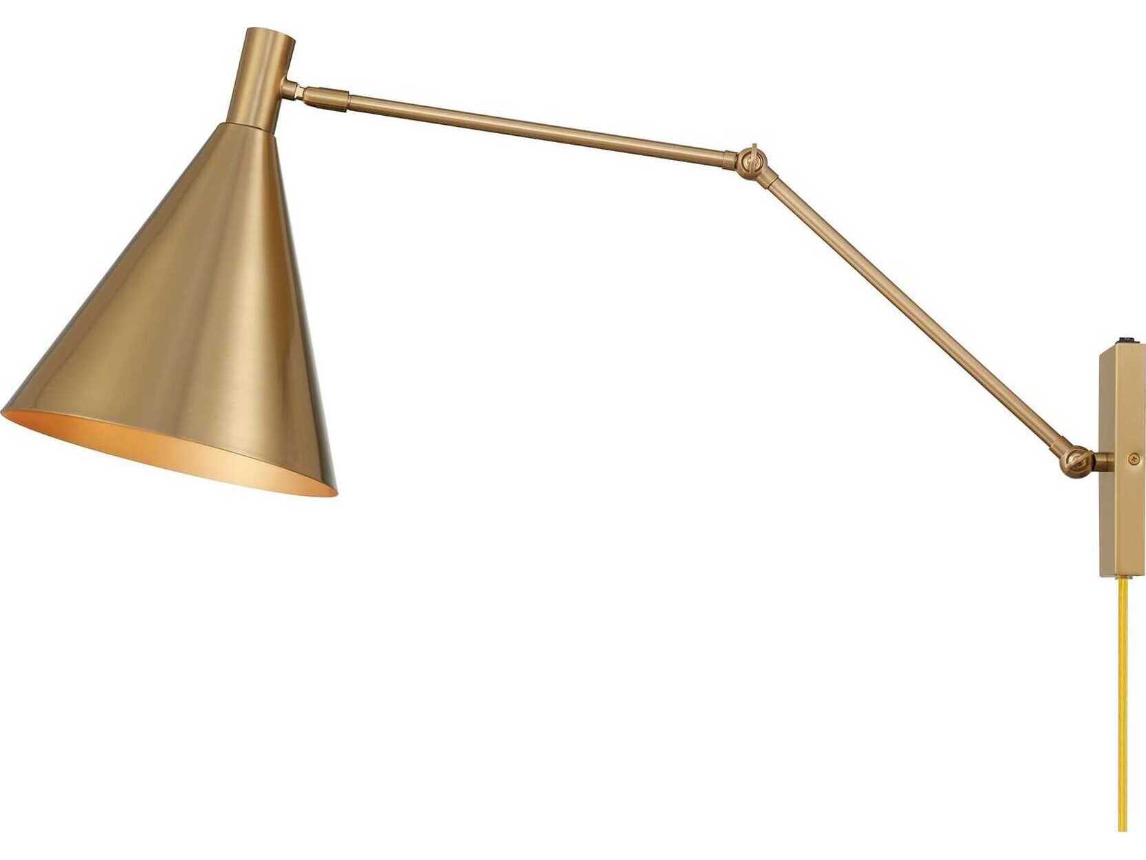 Savoy House Pharos 1-Light Noble Brass Swing Wall Sconce