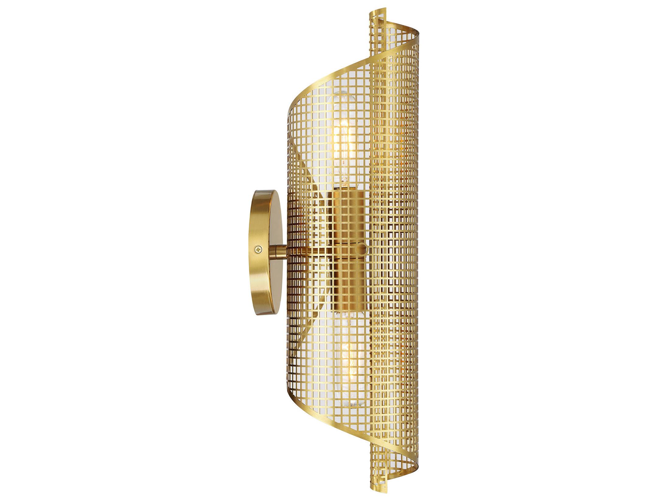 Savoy House Hillbourne 2-Light Warm Brass Wall Sconce