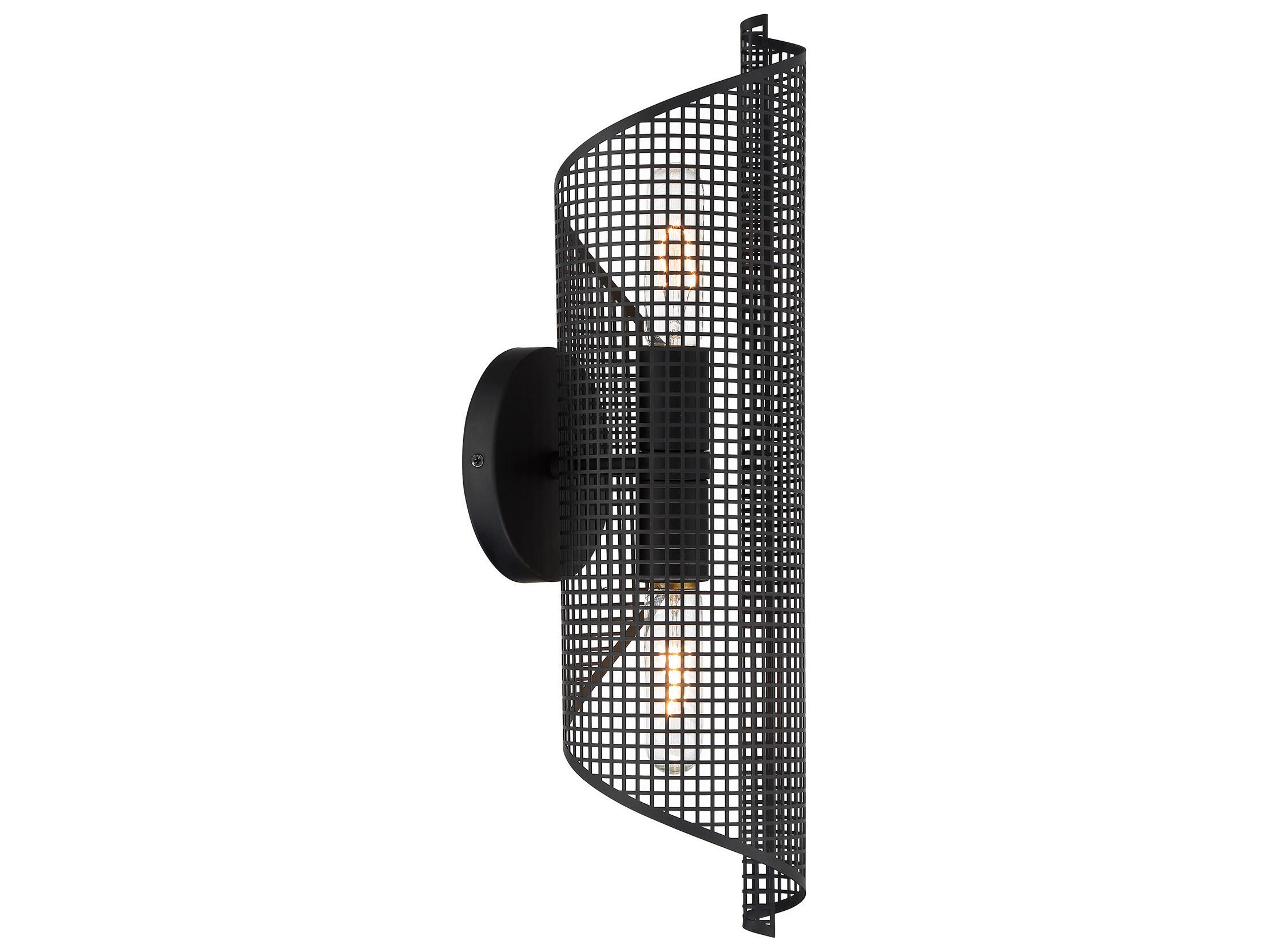 Savoy House Hillbourne 2-Light Matte Black Wall Sconce