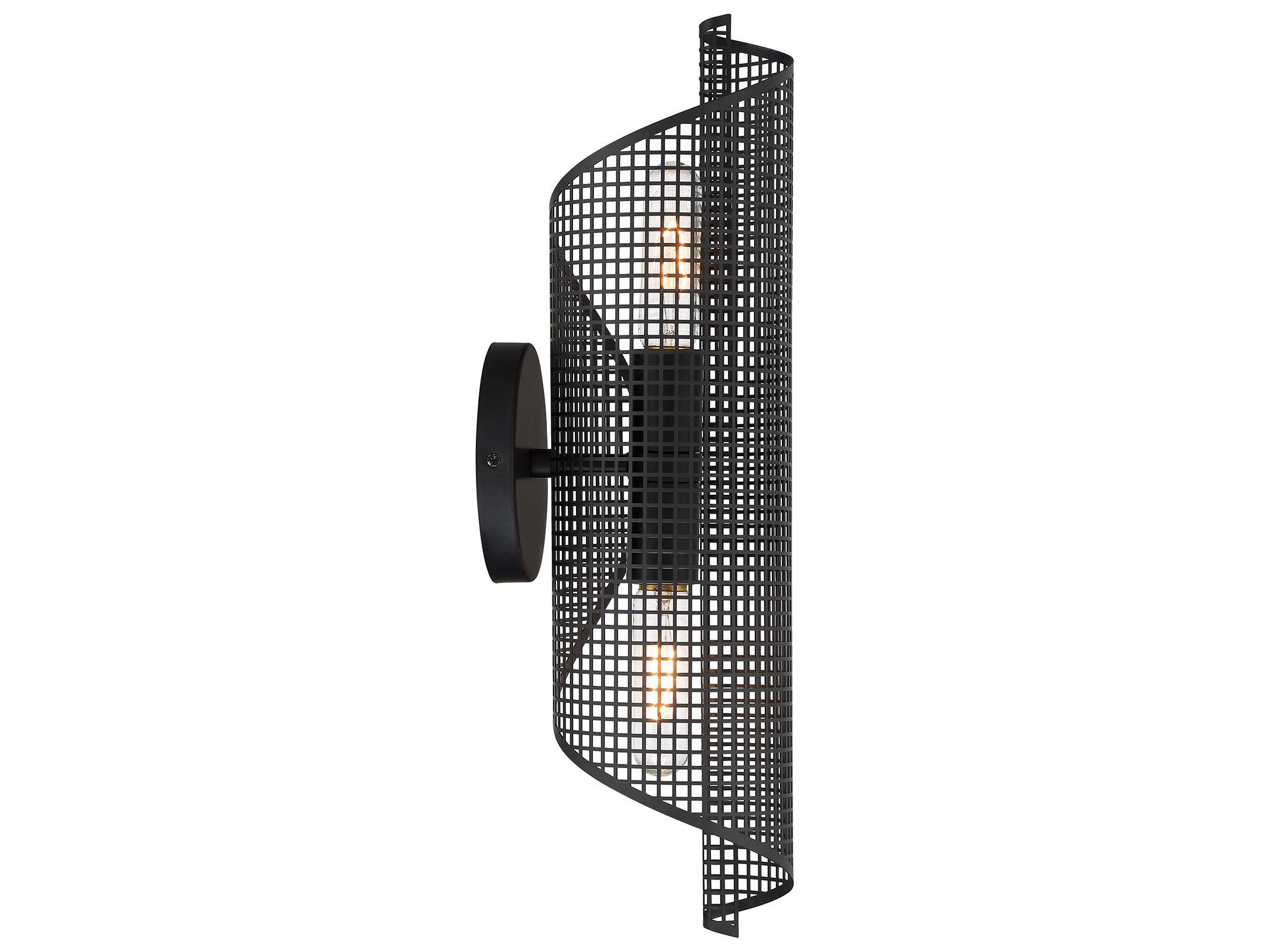 Savoy House Hillbourne 2-Light Matte Black Wall Sconce