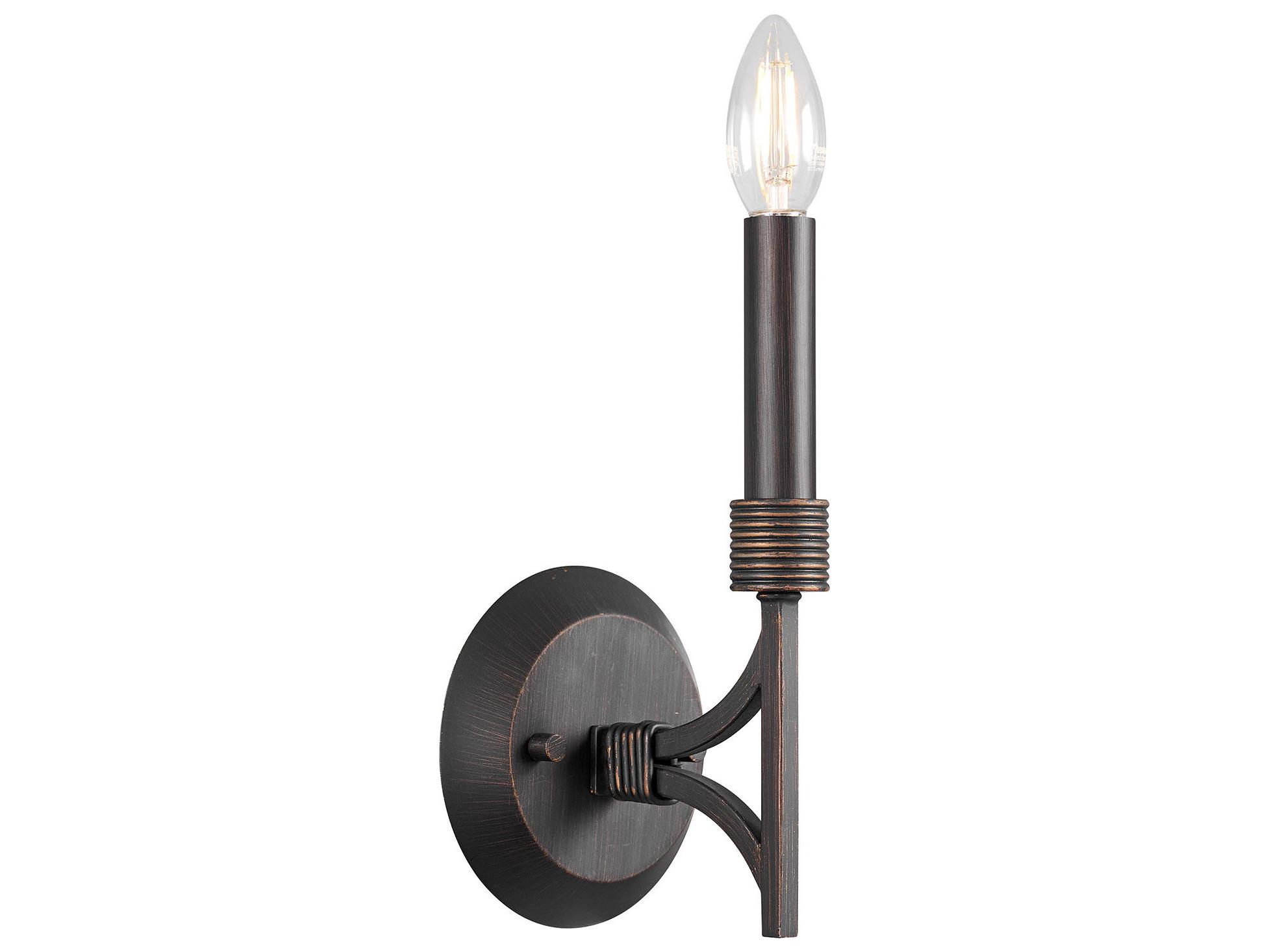 Savoy House Gardner 1-Light Champagne Mist Brass Wall Sconce