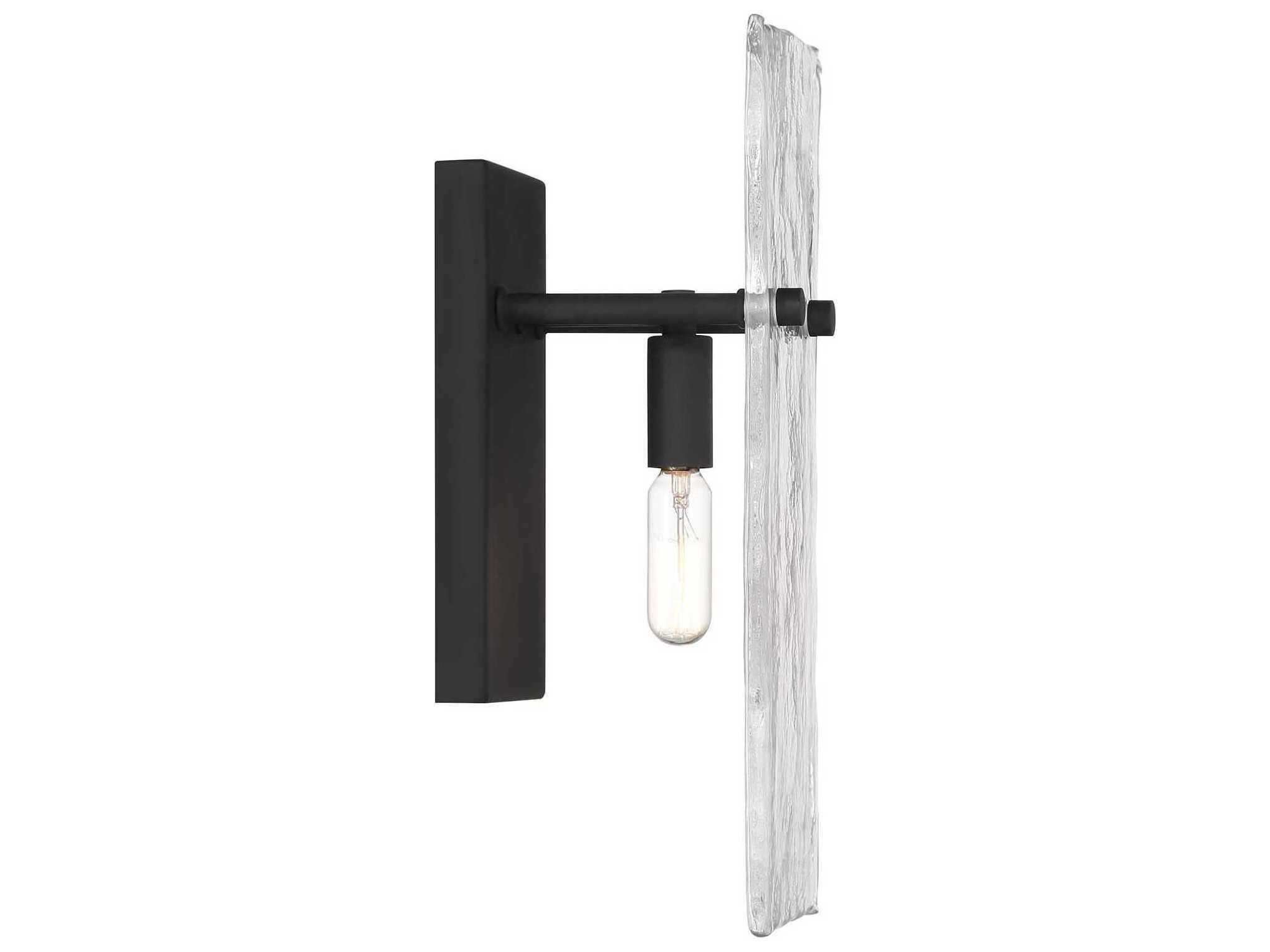 Savoy House Genry 1-Light Matte Black Wall Sconce