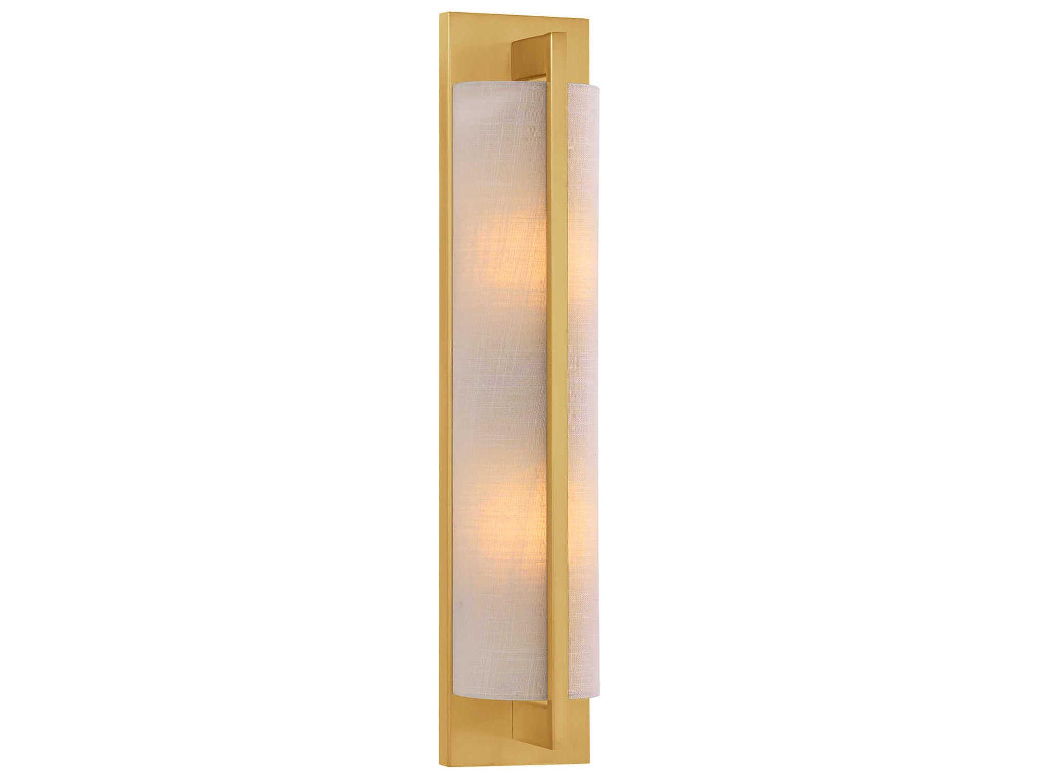 Savoy House Carver 2-Light Warm Brass Wall Sconce