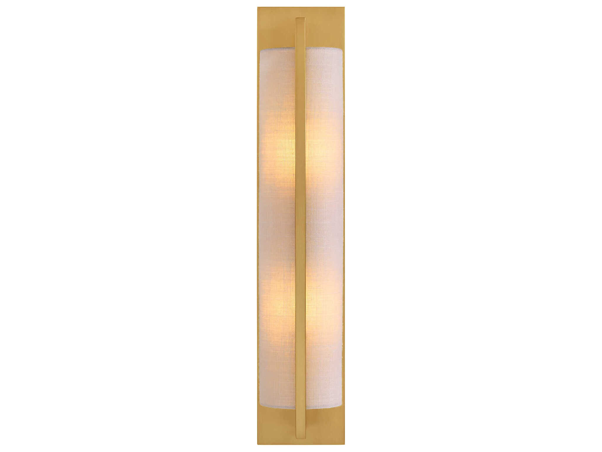 Savoy House Carver 2-Light Warm Brass Wall Sconce