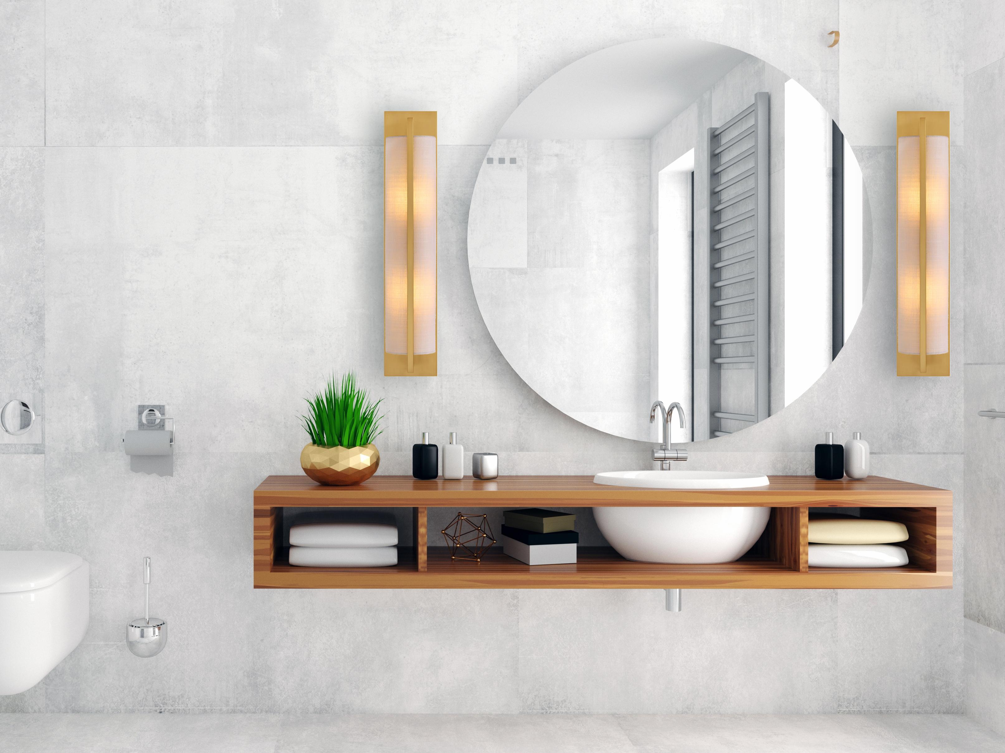 Savoy House Carver 2-Light Warm Brass Wall Sconce