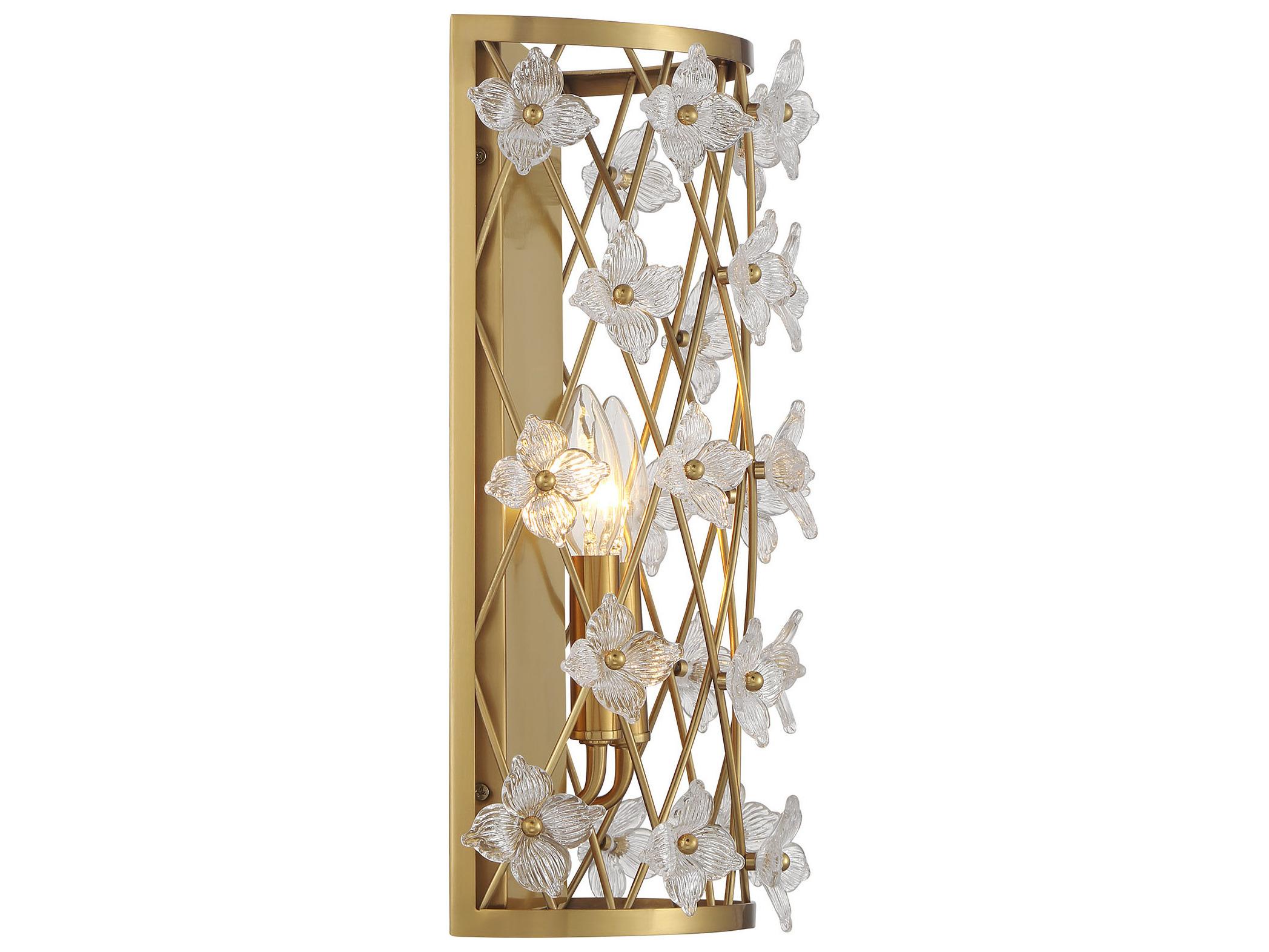 Savoy House Bailey 2-Light Warm Brass Wall Sconce