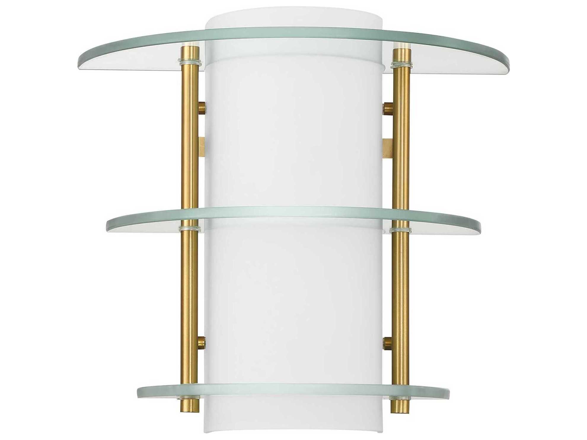 Savoy House Newell 2-Light Warm Brass Wall Sconce