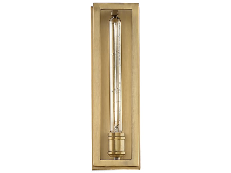Savoy House Clifton 1-Light Warm Brass Wall Sconce