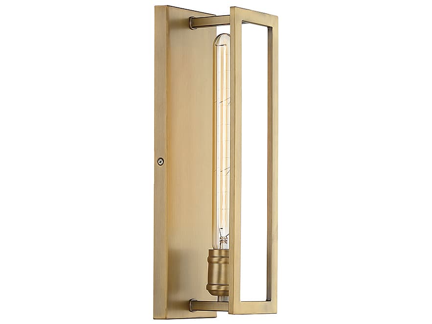 Savoy House Clifton 1-Light Warm Brass Wall Sconce