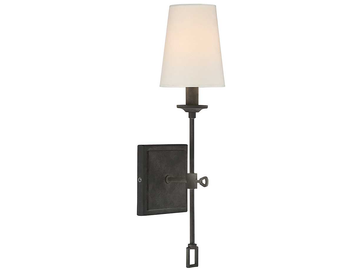 Savoy House Lorainne 1-Light Oxidized Black Brass Wall Sconce
