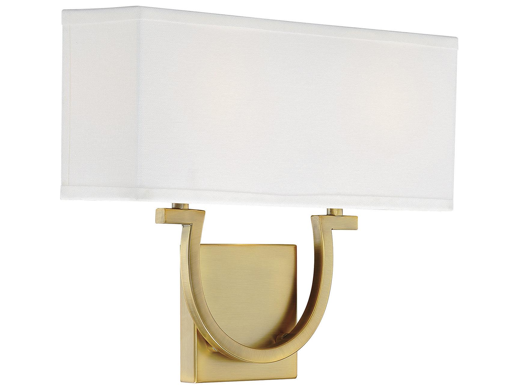Savoy House Rhodes 2-Light Warm Brass Wall Sconce