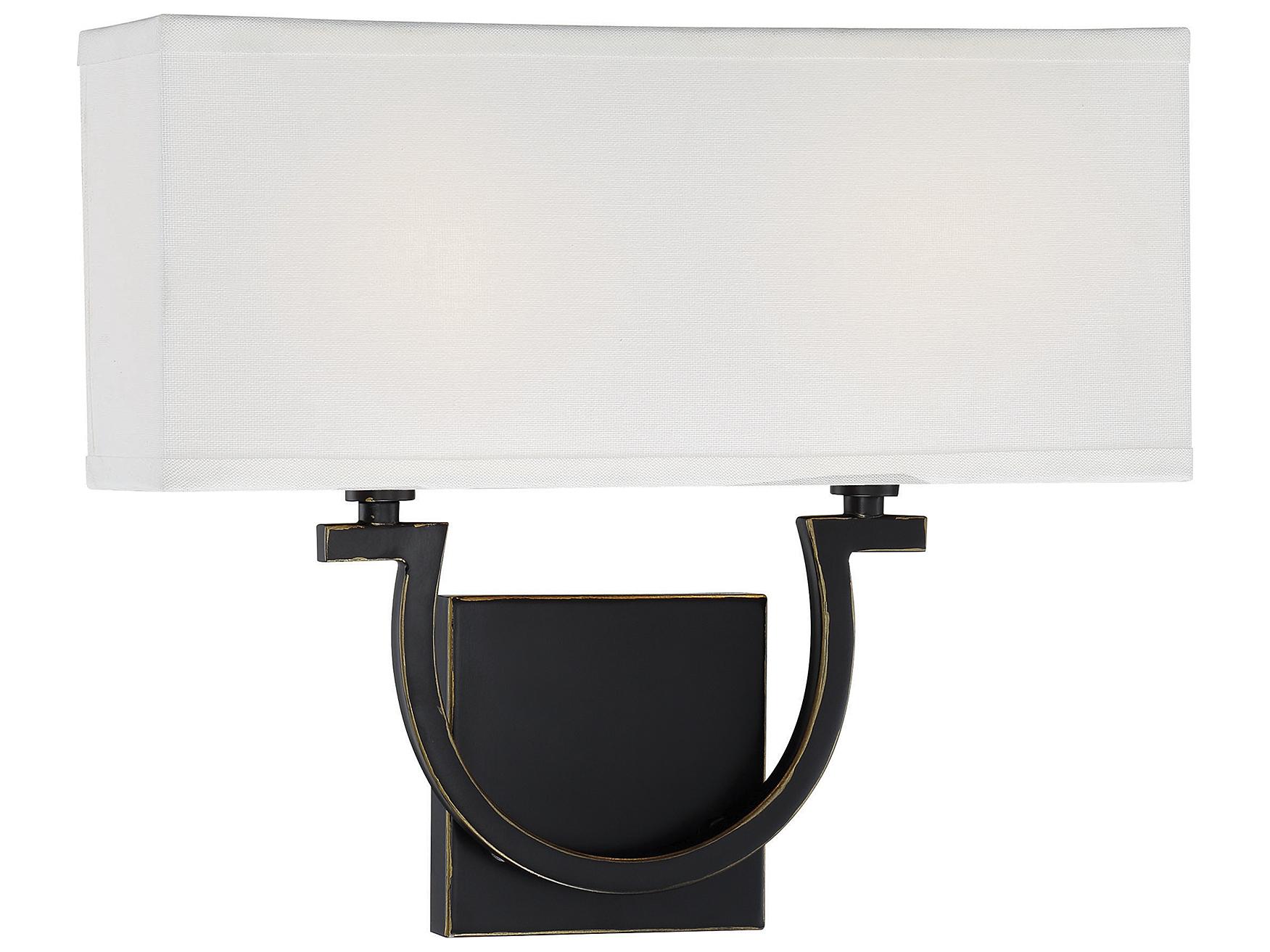 Savoy House Rhodes 2-Light Classic Bronze Wall Sconce