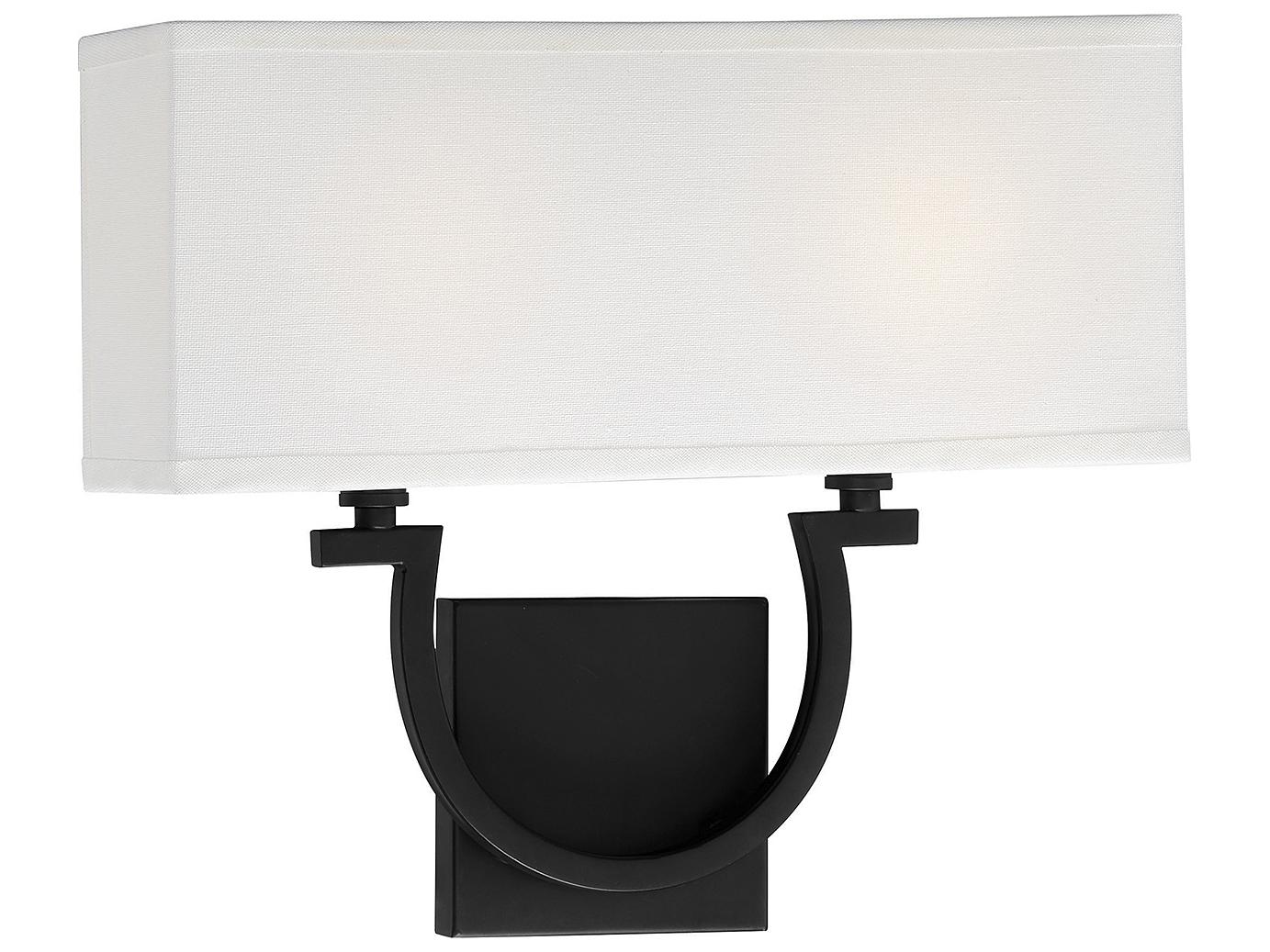 Savoy House Rhodes 2-Light Matte Black Wall Sconce