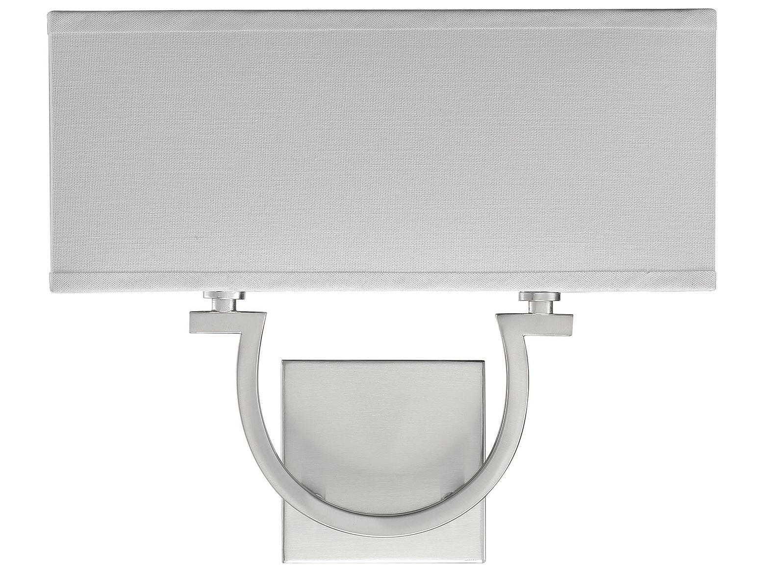 Savoy House Rhodes 2-Light Satin Nickel Wall Sconce