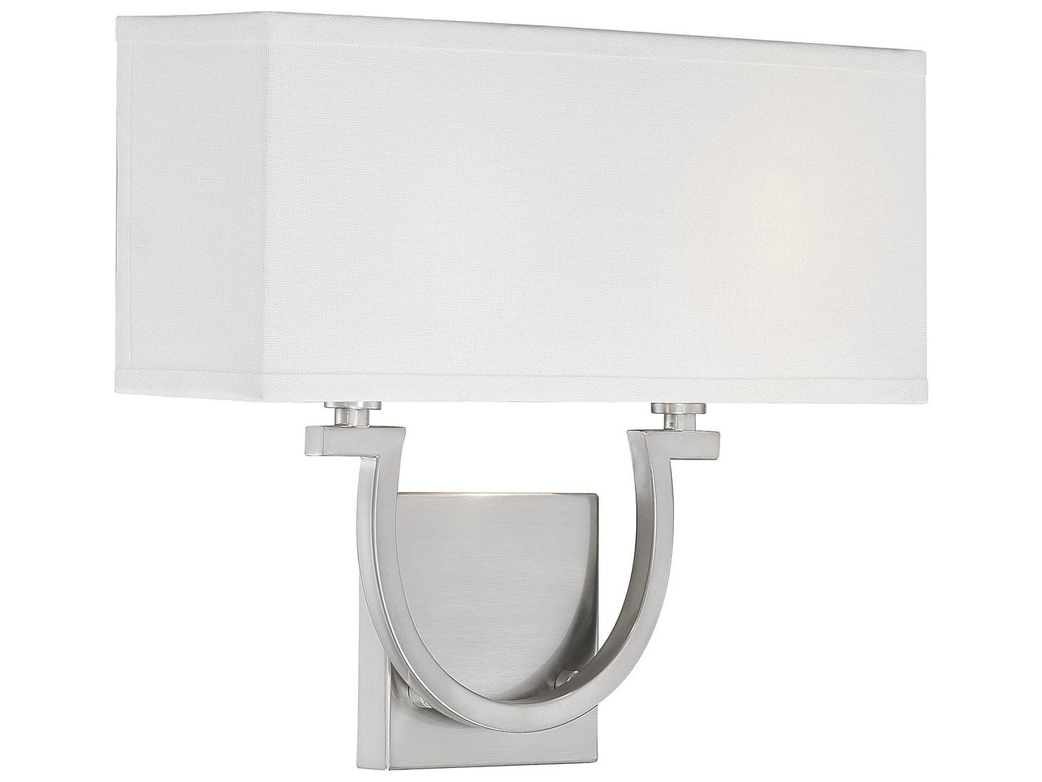 Savoy House Rhodes 2-Light Satin Nickel Wall Sconce