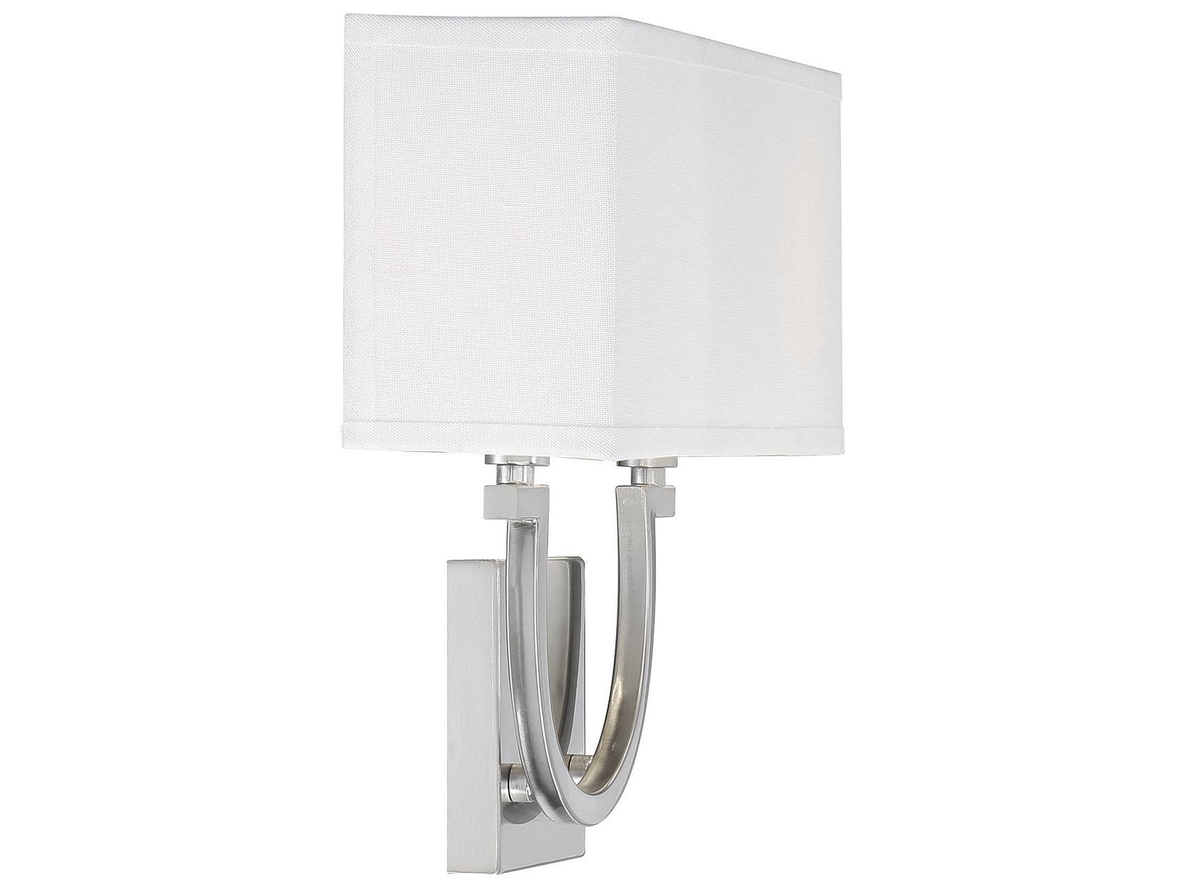 Savoy House Rhodes 2-Light Satin Nickel Wall Sconce