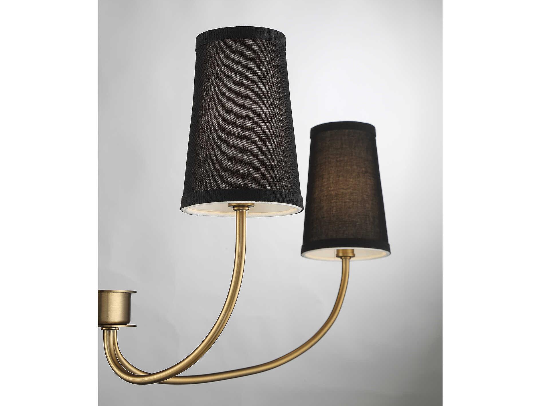 Savoy House Meridian 4-Light Natural Brass Candelabra Empire Chandelier