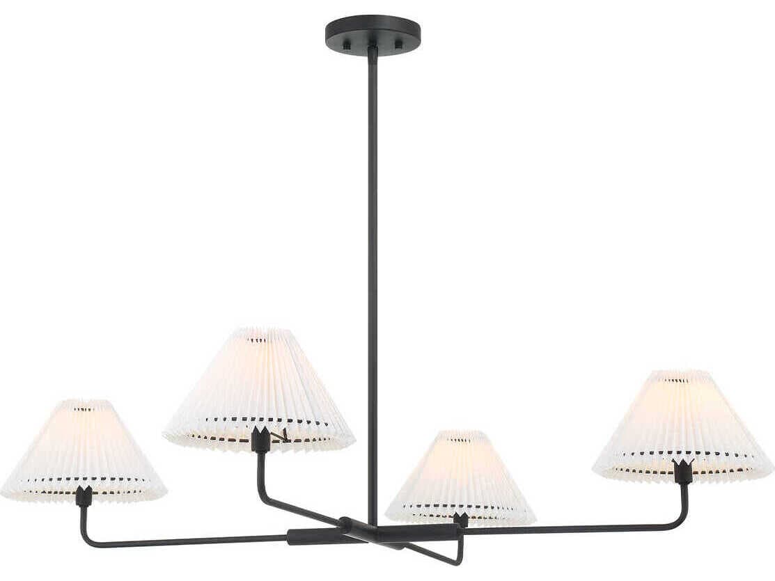 Savoy House Meridian 4-Light Matte Black Chandelier
