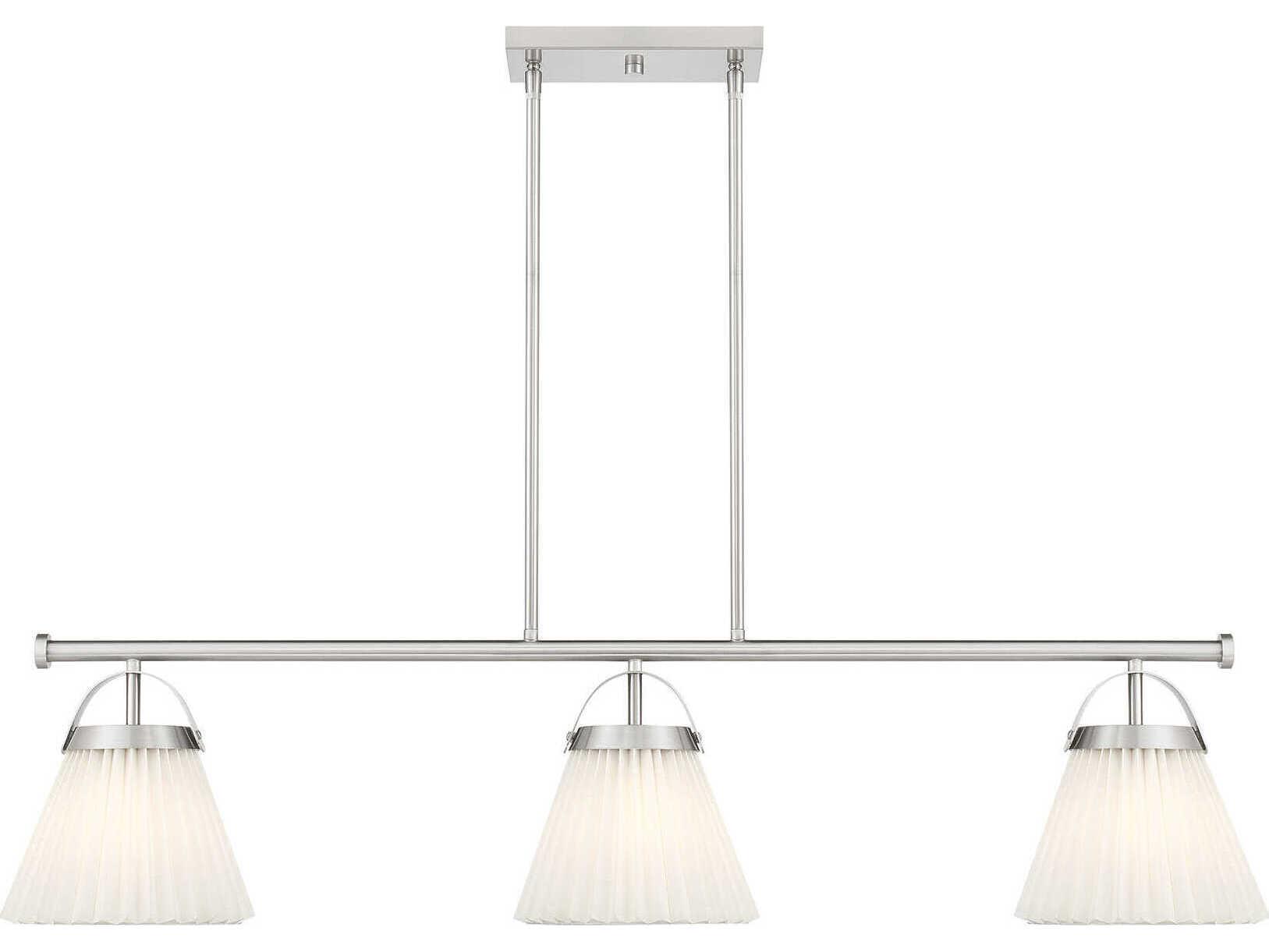 Savoy House Meridian 3-Light Brushed Nickel Empire Island Pendant