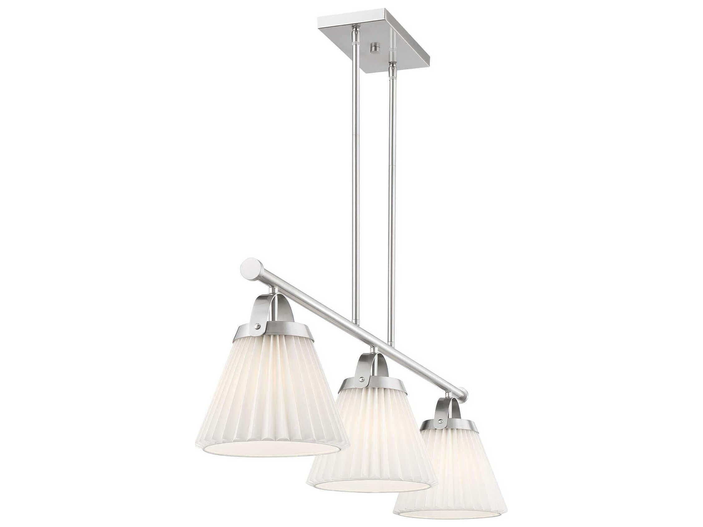 Savoy House Meridian 3-Light Brushed Nickel Empire Island Pendant
