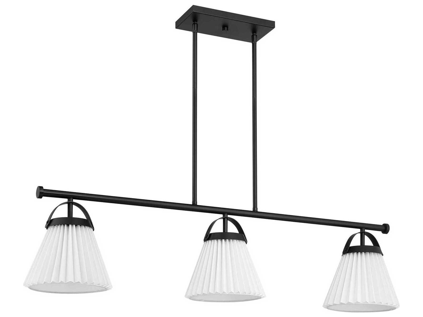 Savoy House Meridian 3-Light Matte Black Empire Island Pendant