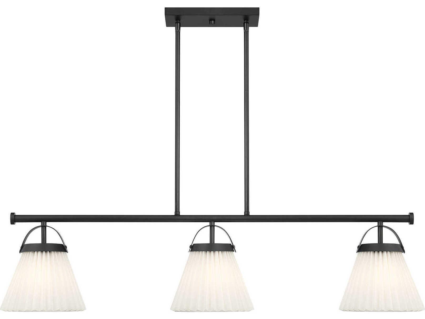 Savoy House Meridian 3-Light Matte Black Empire Island Pendant