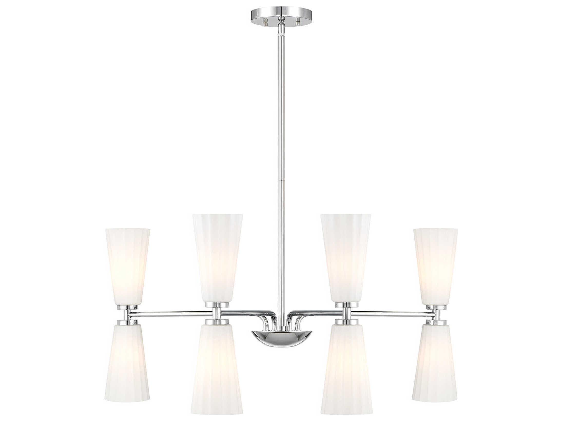 Savoy House Meridian 8-Light Chrome Chandelier