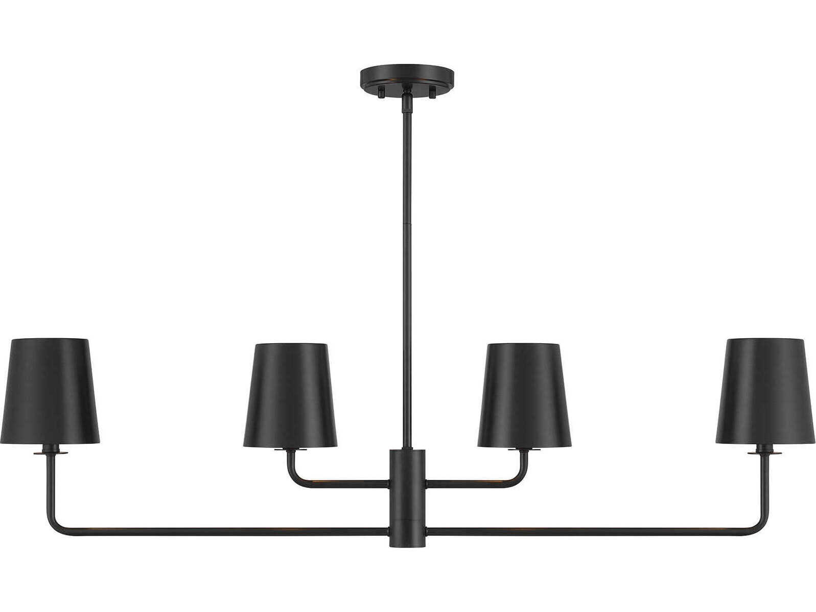 Savoy House Meridian 4-Light Matte Black Empire Island Pendant