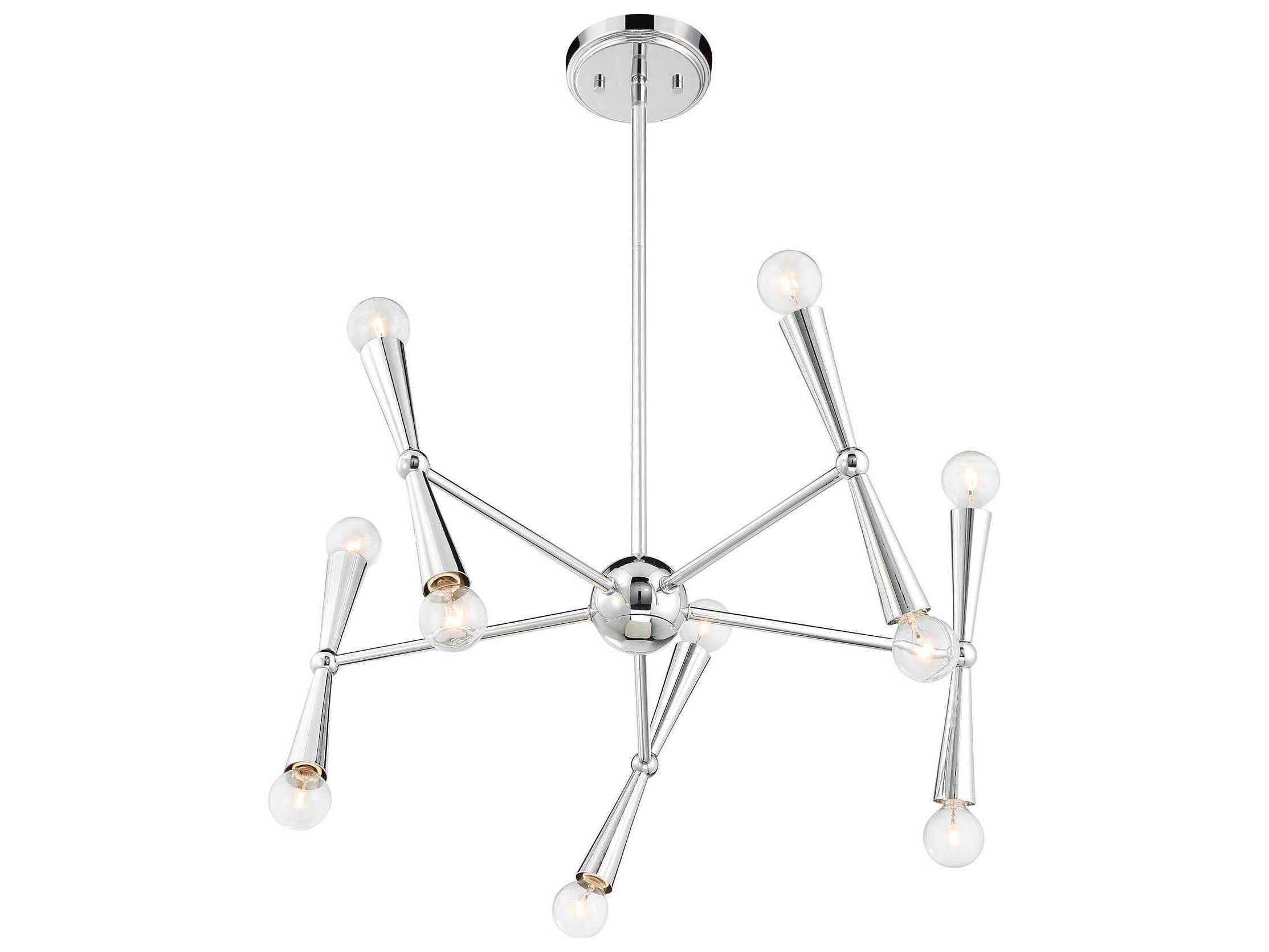 Savoy House Meridian 10-Light Chrome Chandelier