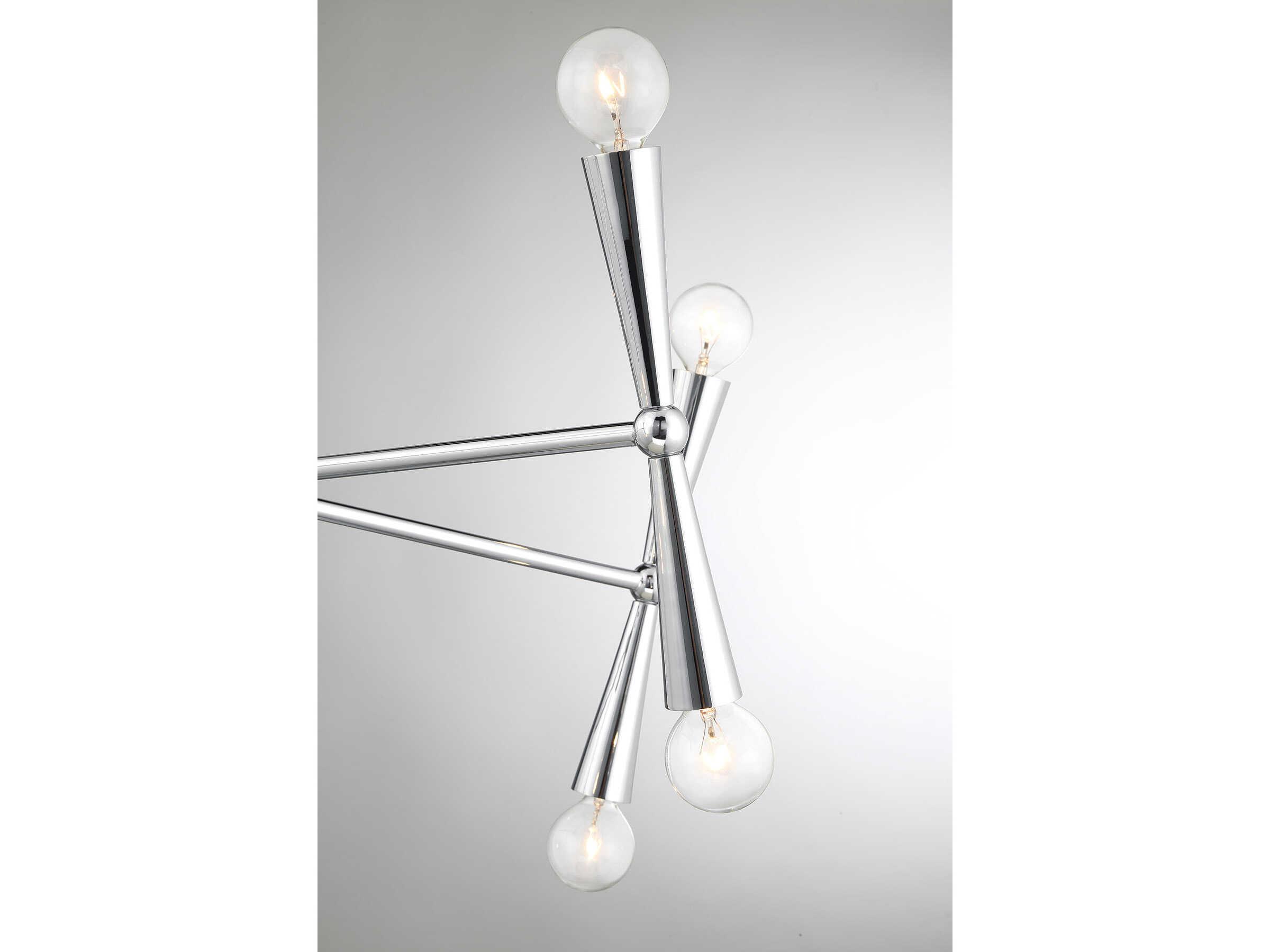 Savoy House Meridian 10-Light Chrome Chandelier
