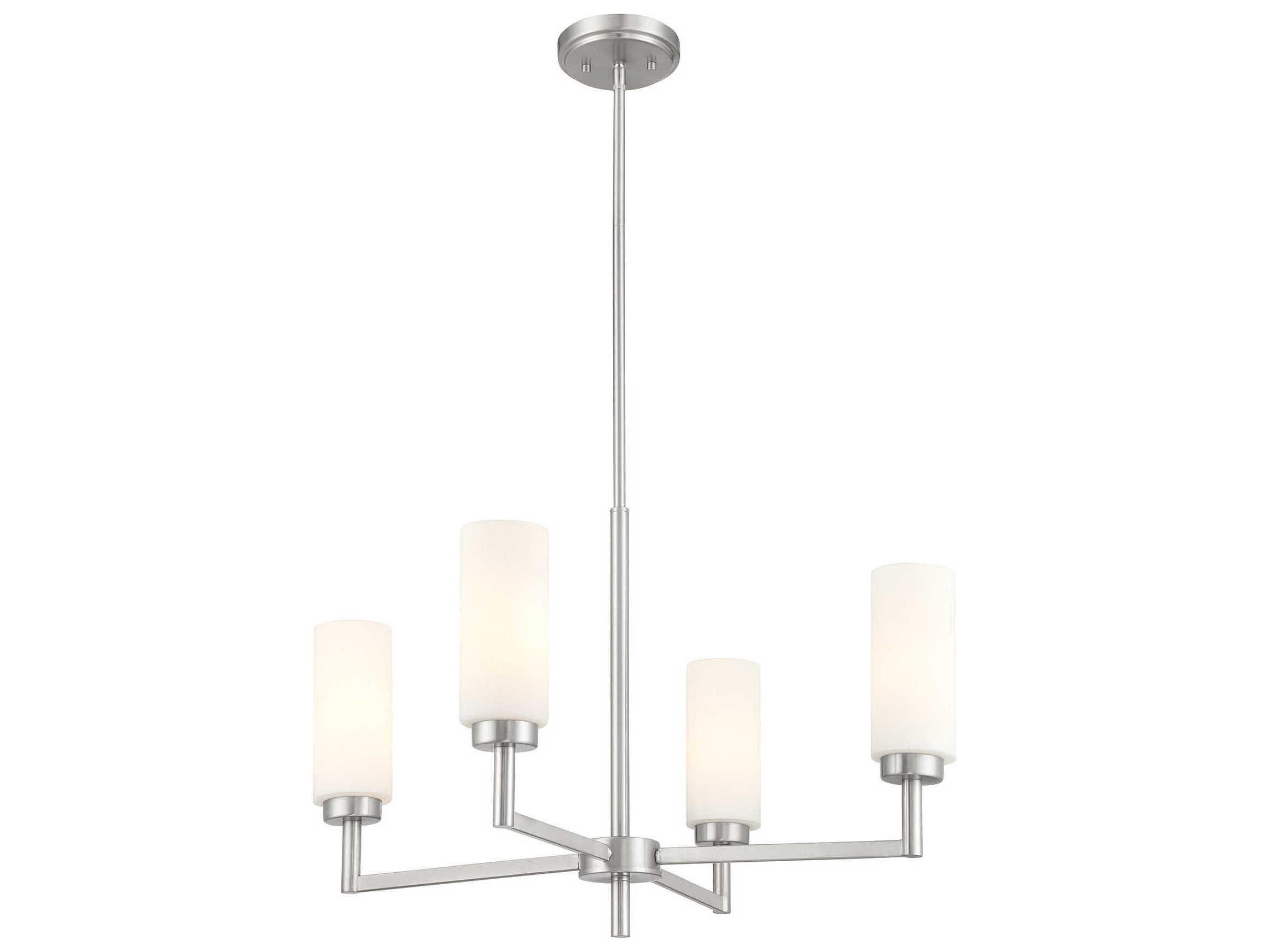 Savoy House Meridian 4-Light Brushed Nickel Chandelier