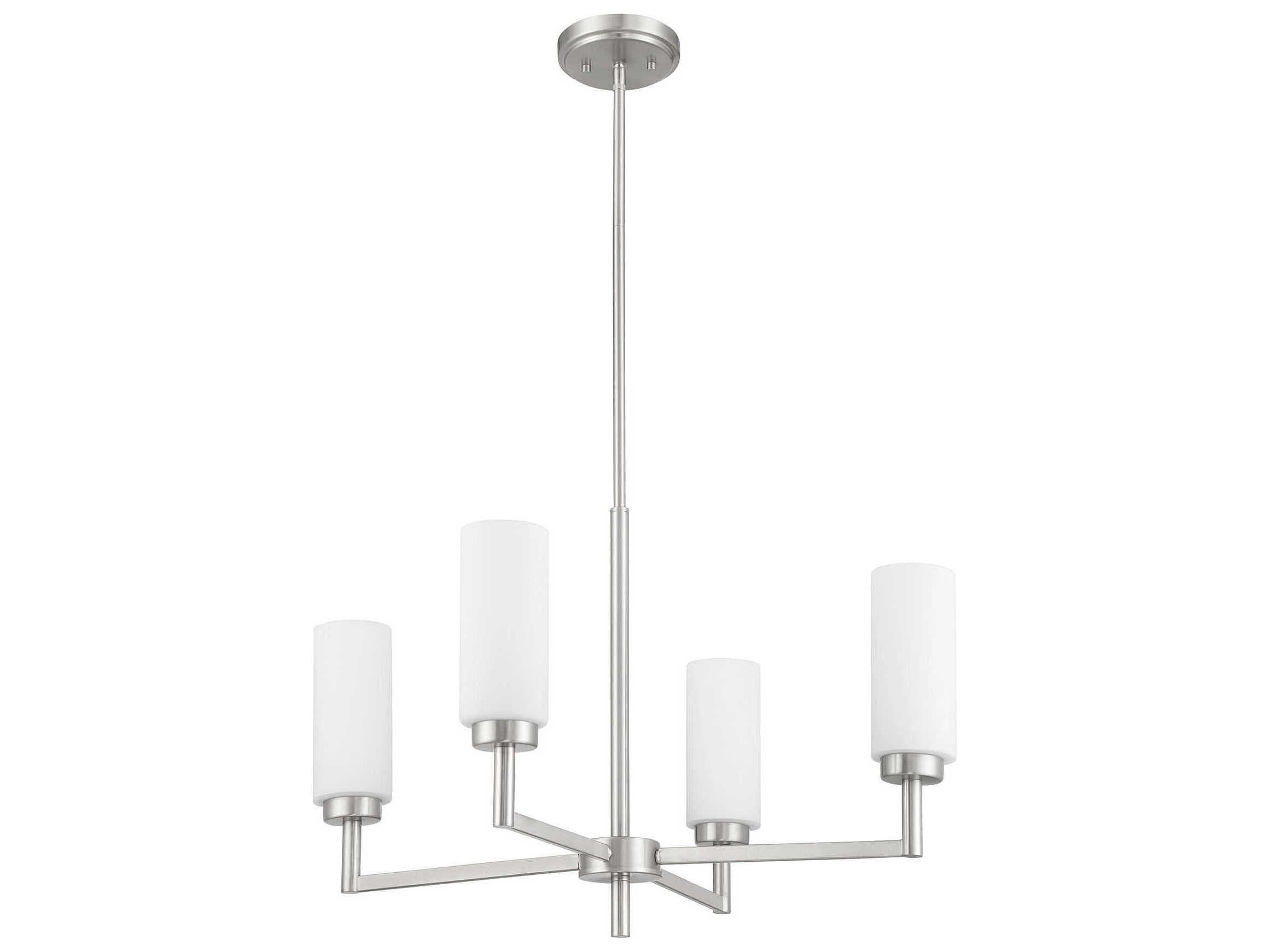 Savoy House Meridian 4-Light Brushed Nickel Chandelier