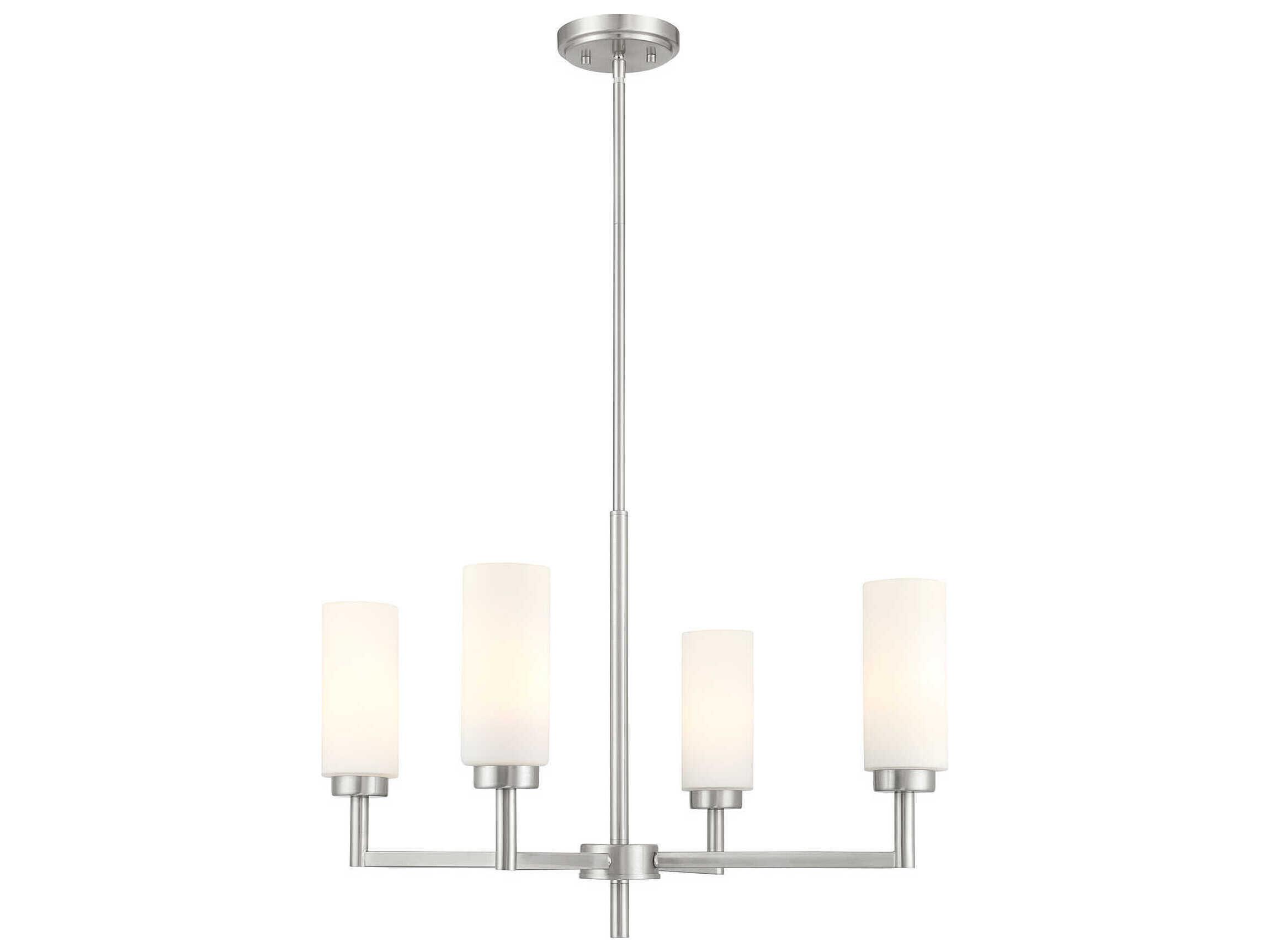 Savoy House Meridian 4-Light Brushed Nickel Chandelier