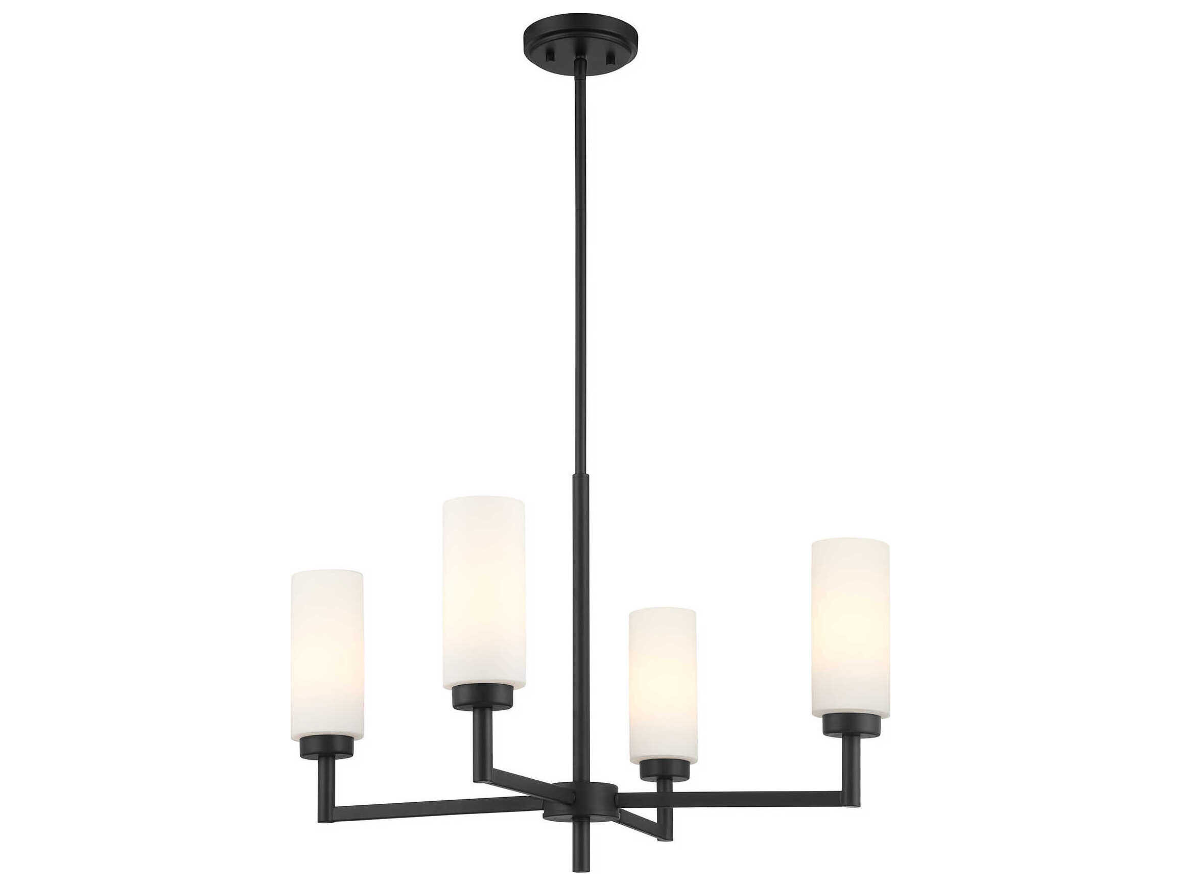 Savoy House Meridian 4-Light Matte Black Chandelier