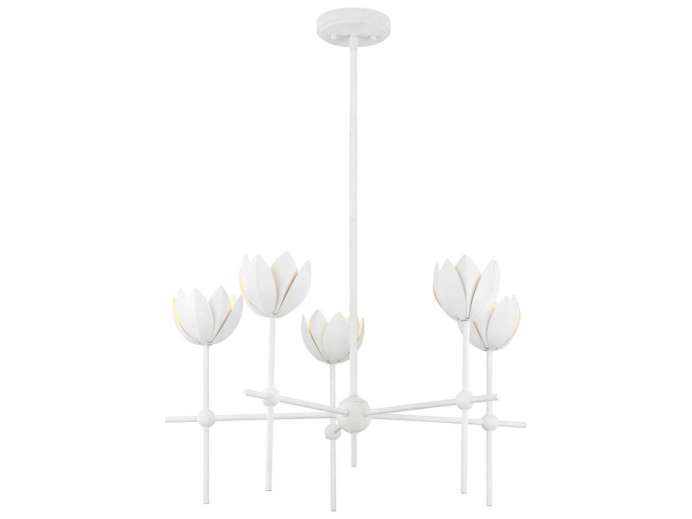 Savoy House Meridian 5-Light Bisque White Chandelier