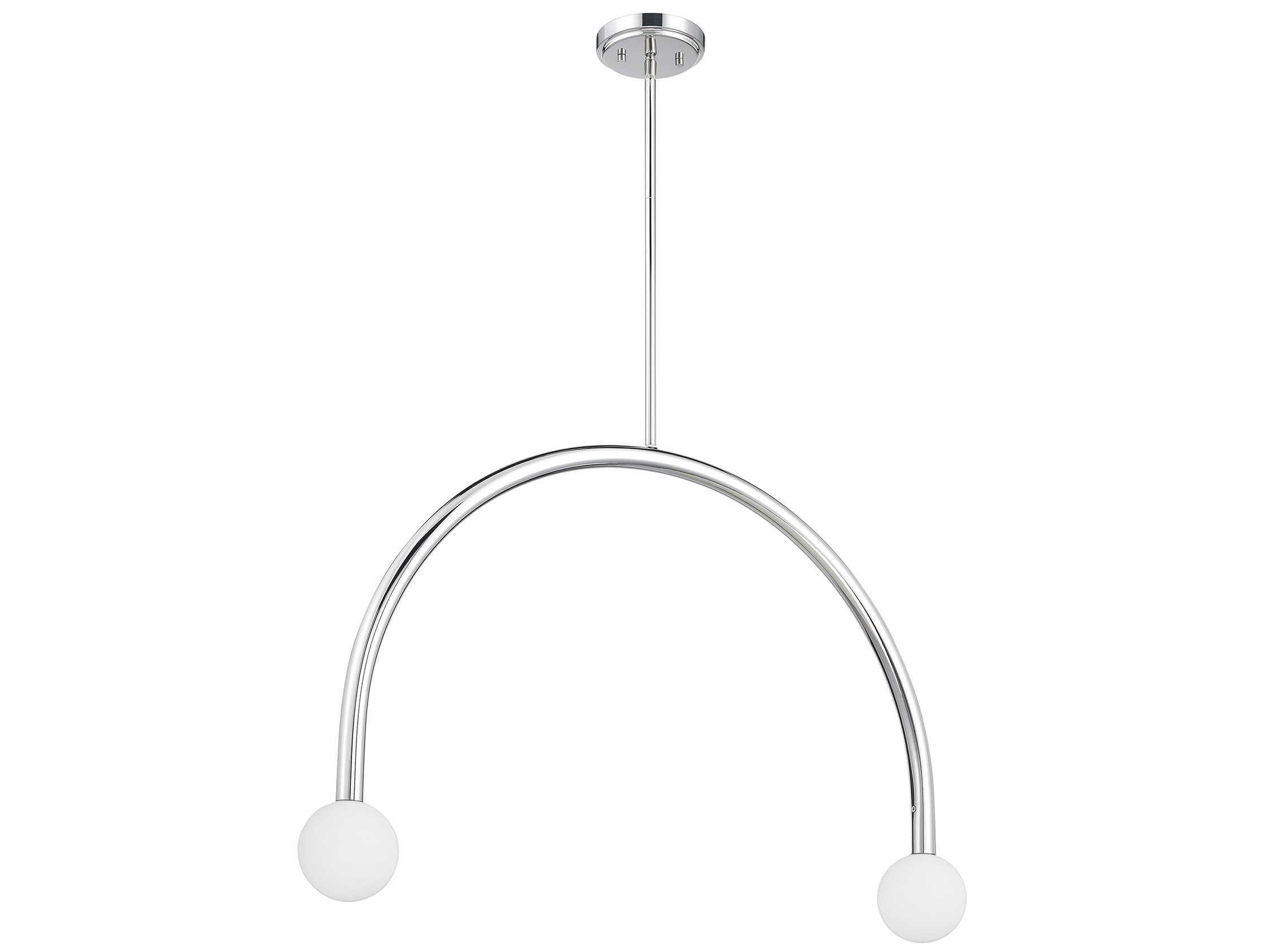 Savoy House Meridian 2-Light Chrome Island Pendant