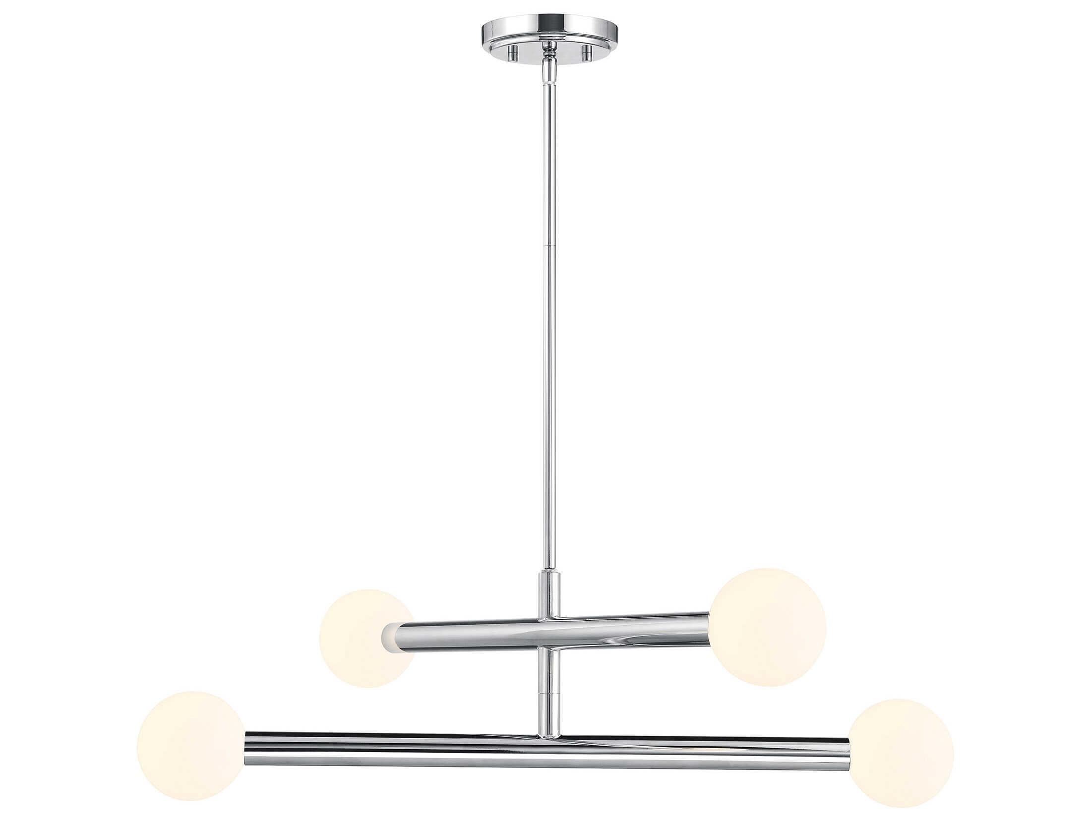 Savoy House Meridian 4-Light Chrome Globe Chandelier