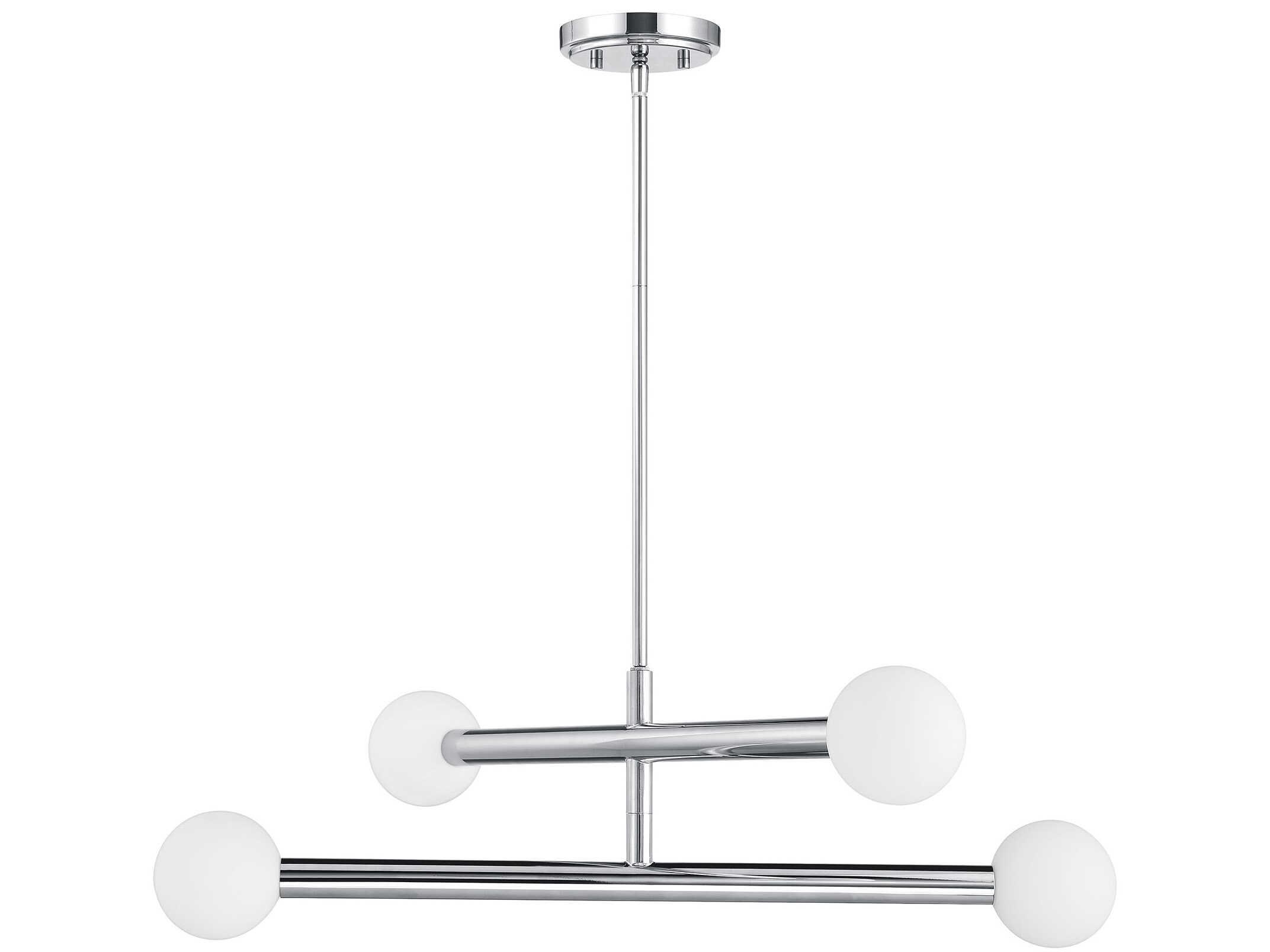 Savoy House Meridian 4-Light Chrome Globe Chandelier