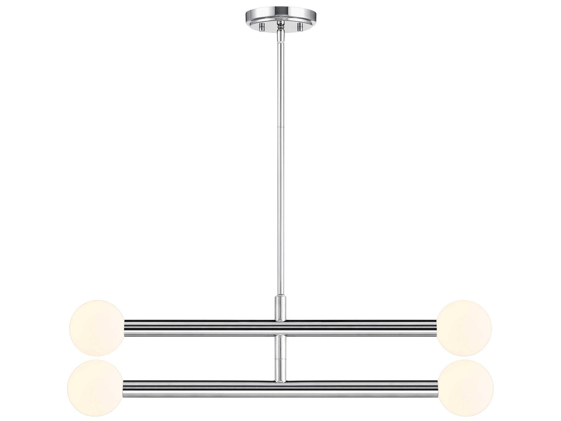 Savoy House Meridian 4-Light Chrome Globe Chandelier