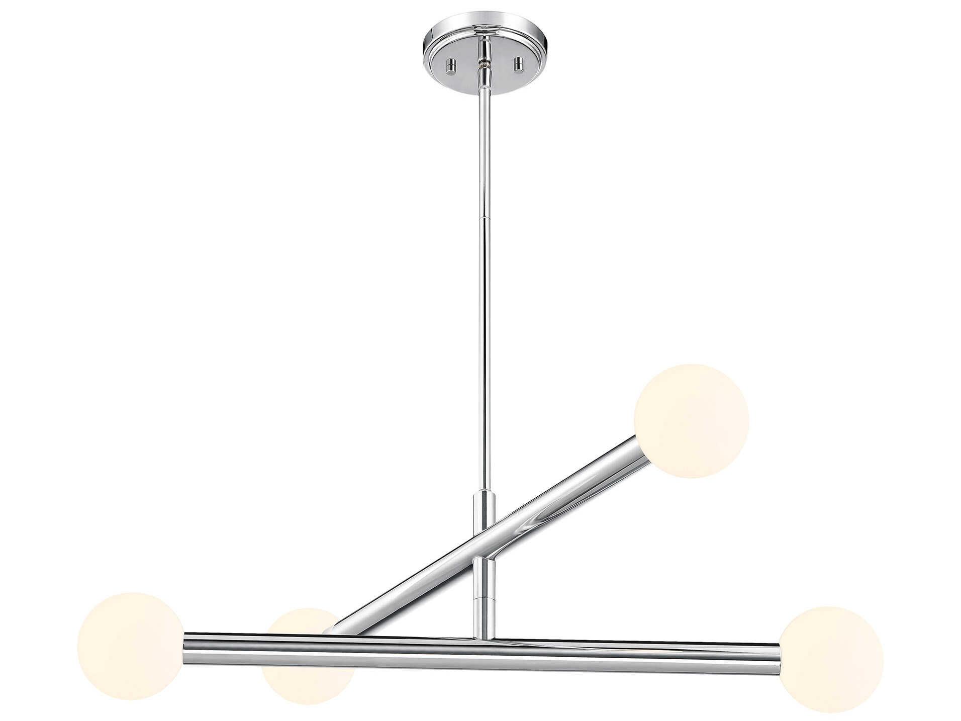 Savoy House Meridian 4-Light Chrome Globe Chandelier