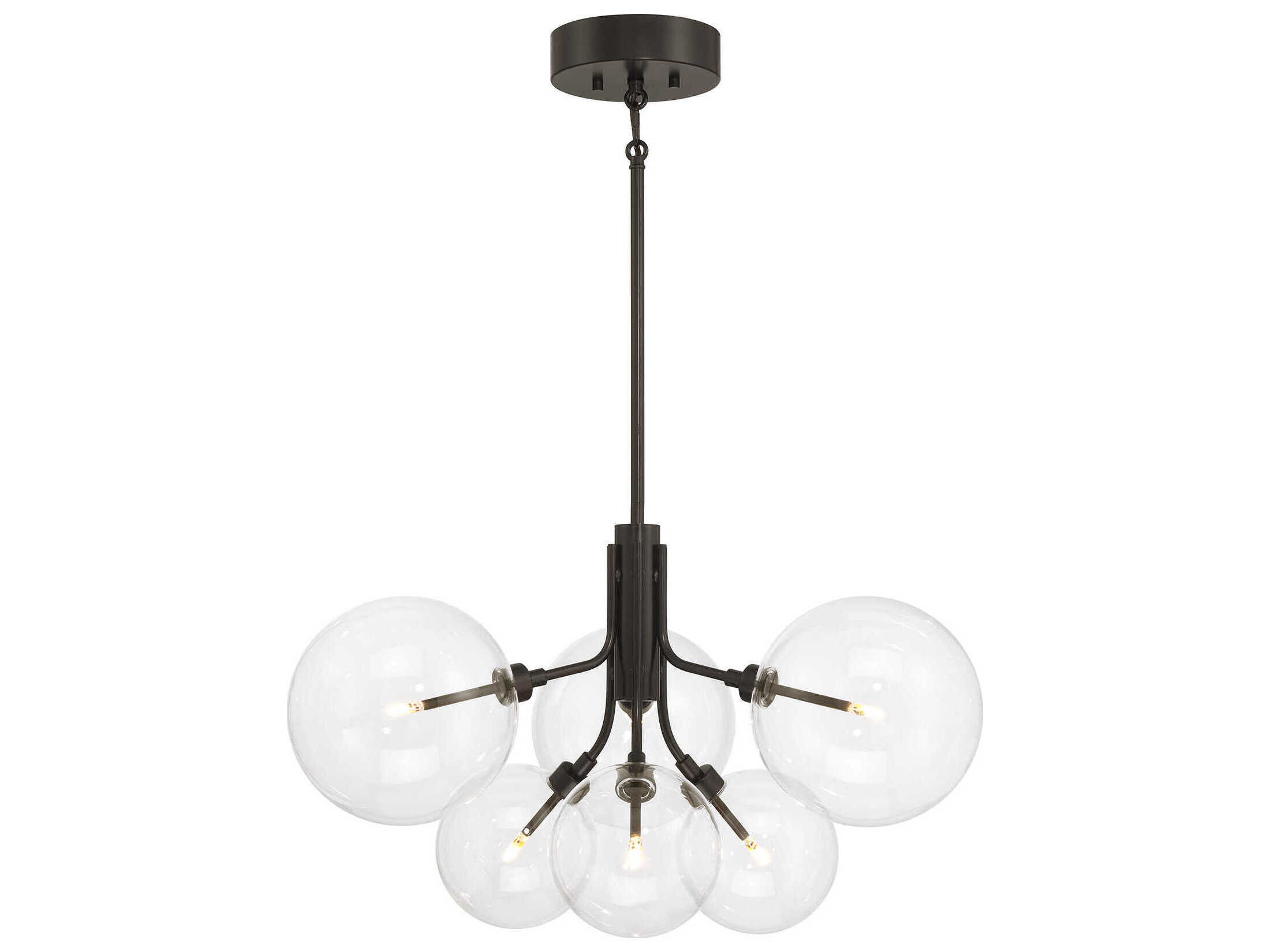 Savoy House Meridian 6-Light Oil Rubbed Bronze Globe Chandelier