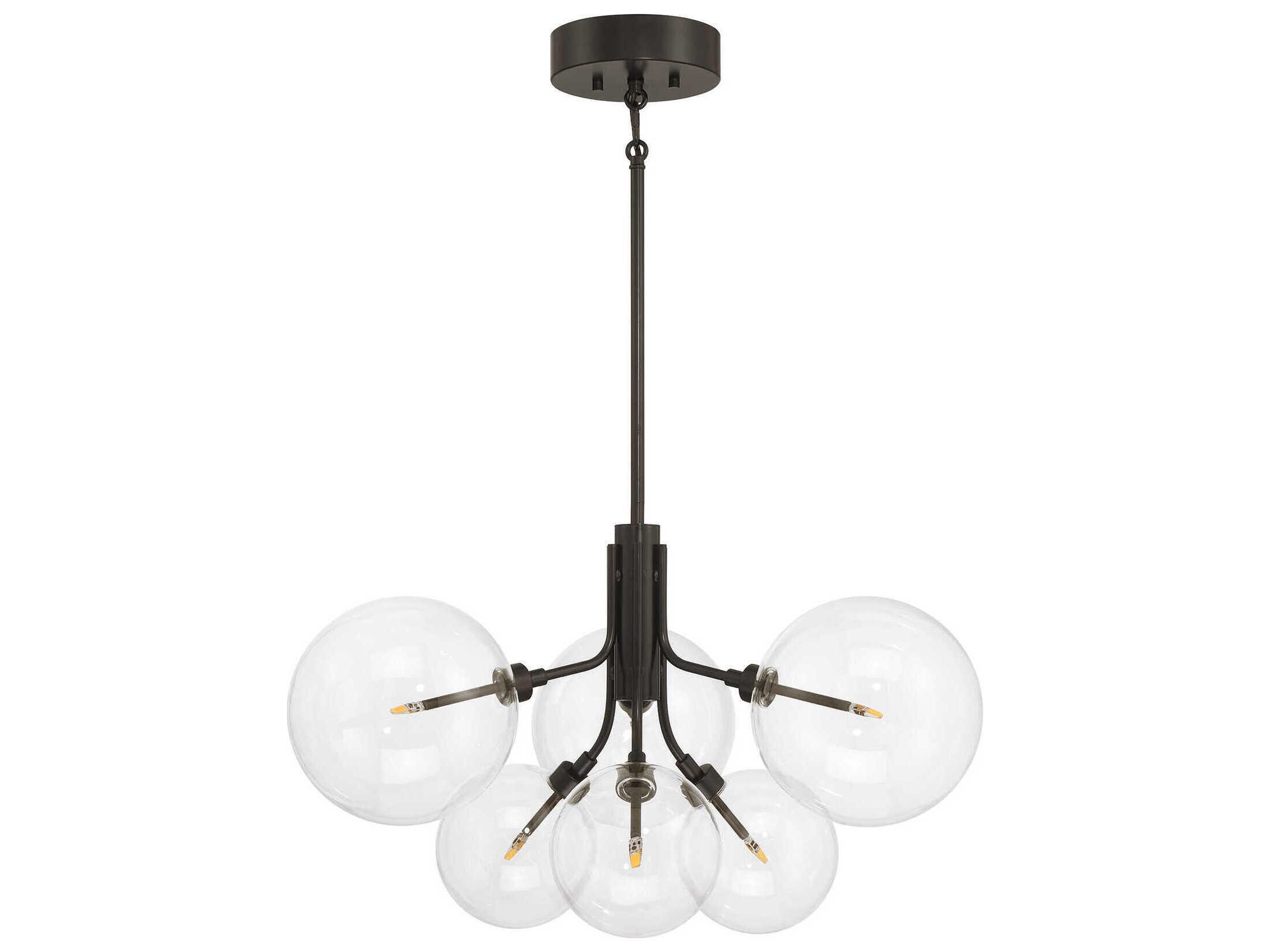 Savoy House Meridian 6-Light Oil Rubbed Bronze Globe Chandelier