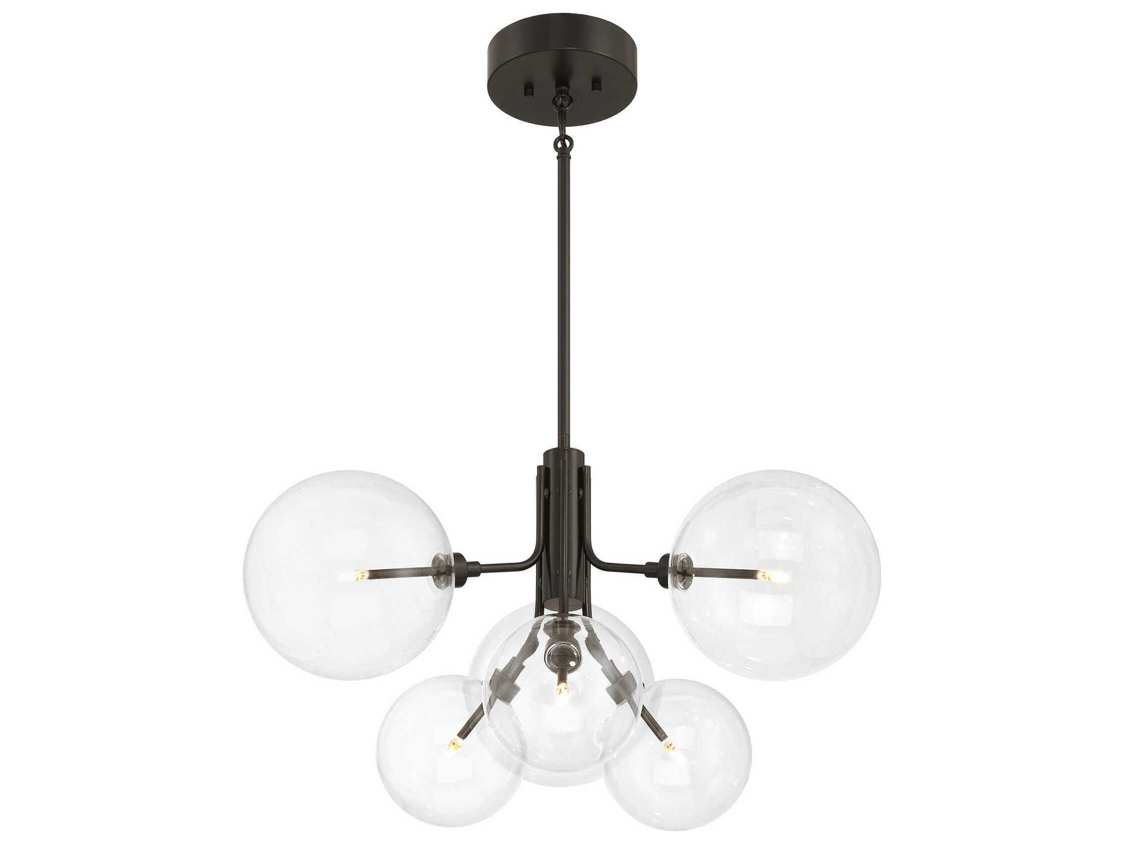 Savoy House Meridian 6-Light Oil Rubbed Bronze Globe Chandelier
