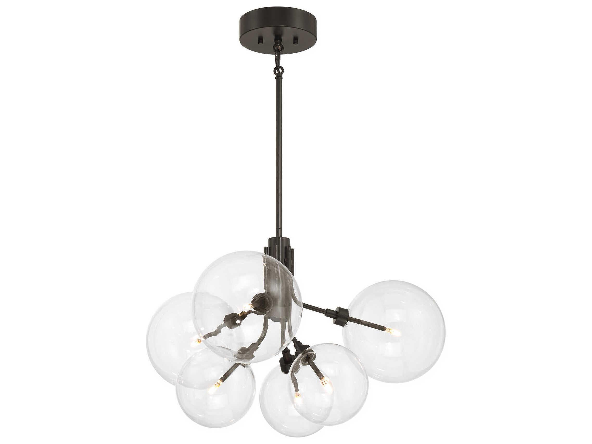 Savoy House Meridian 6-Light Oil Rubbed Bronze Globe Chandelier