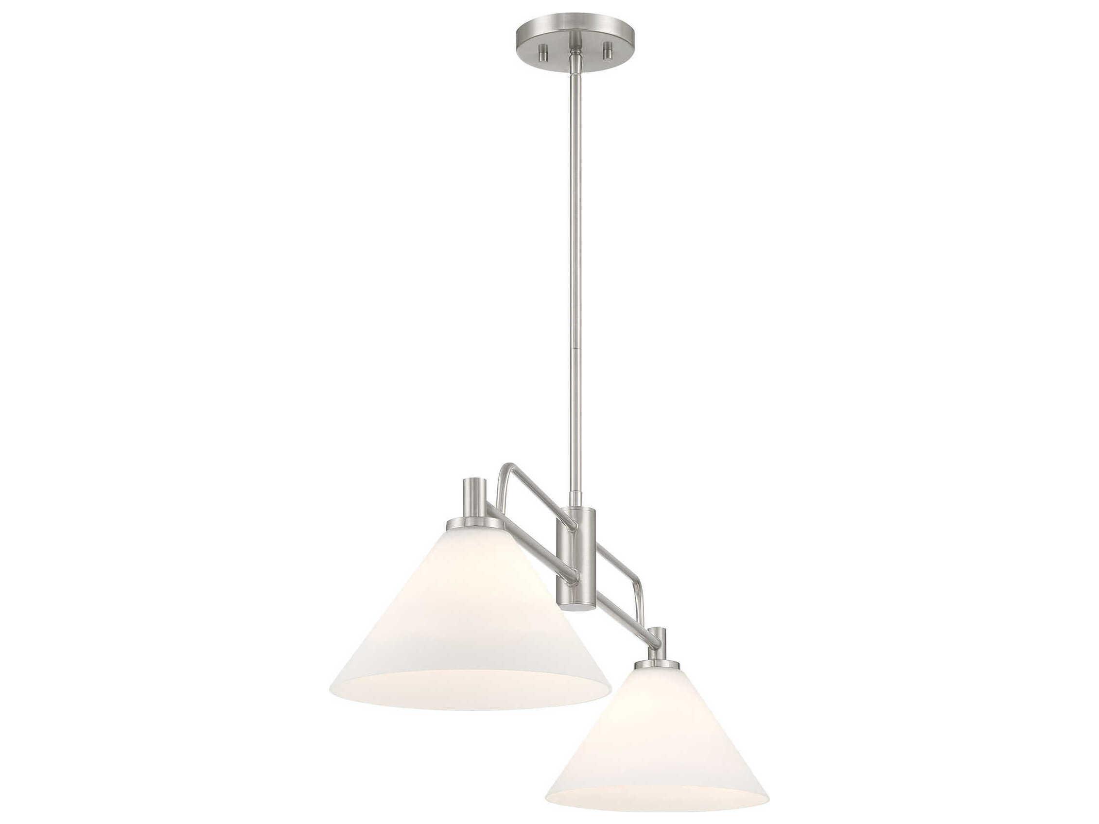 Savoy House Meridian 2-Light Brushed Nickel Island Pendant