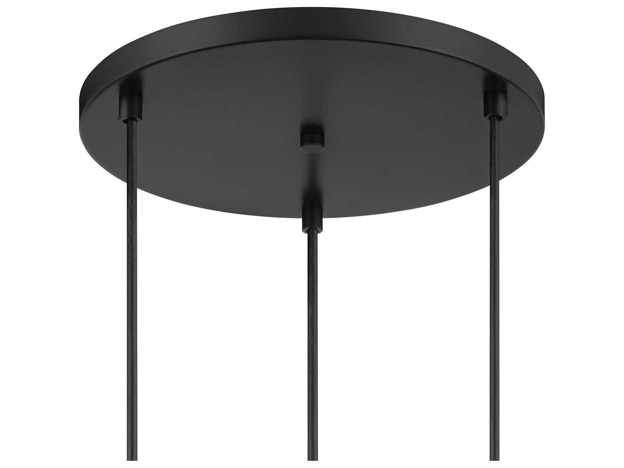 Savoy House Meridian 3-Light Matte Black Pendant