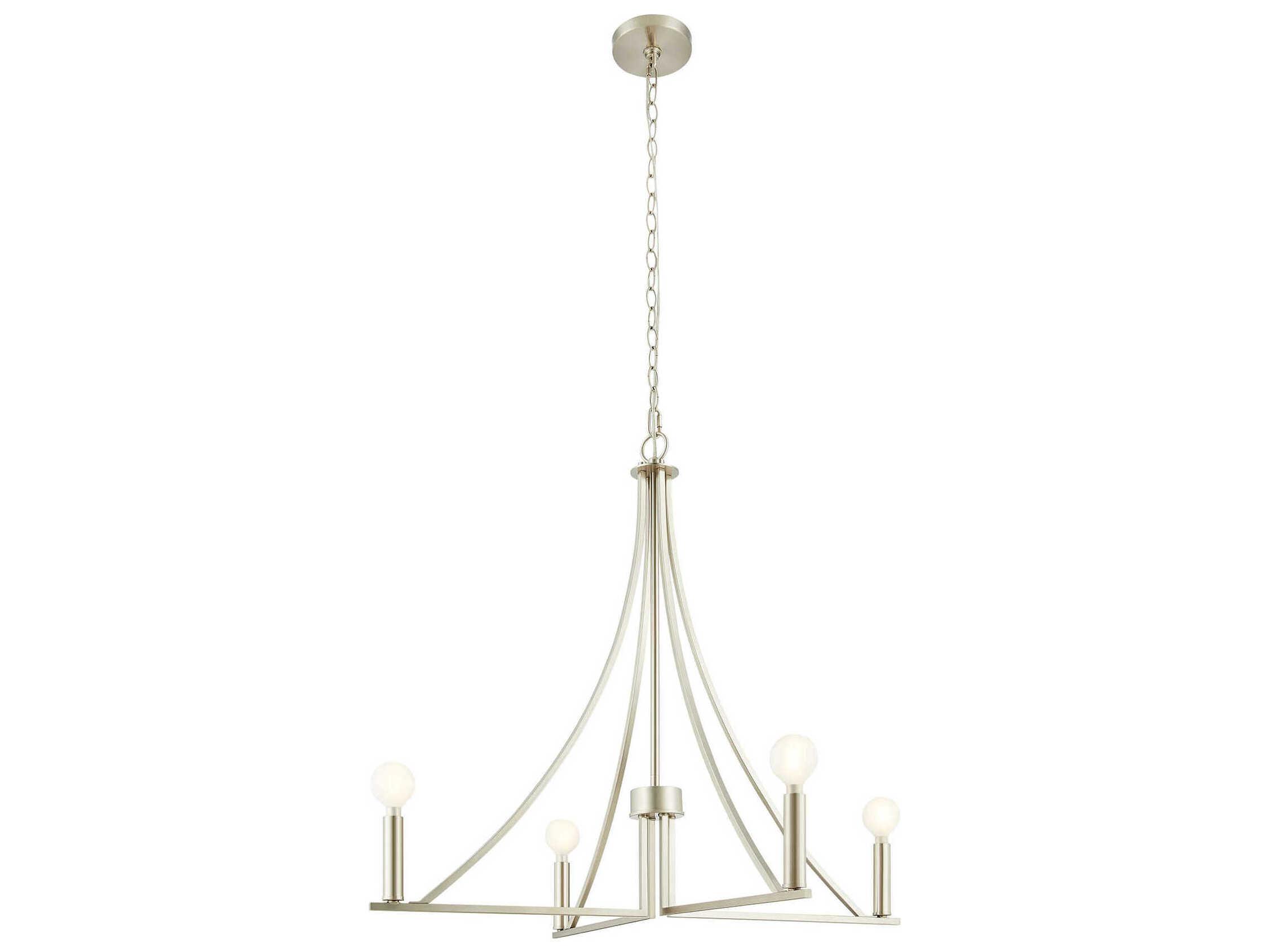 Savoy House Meridian 4-Light Brushed Nickel Chandelier