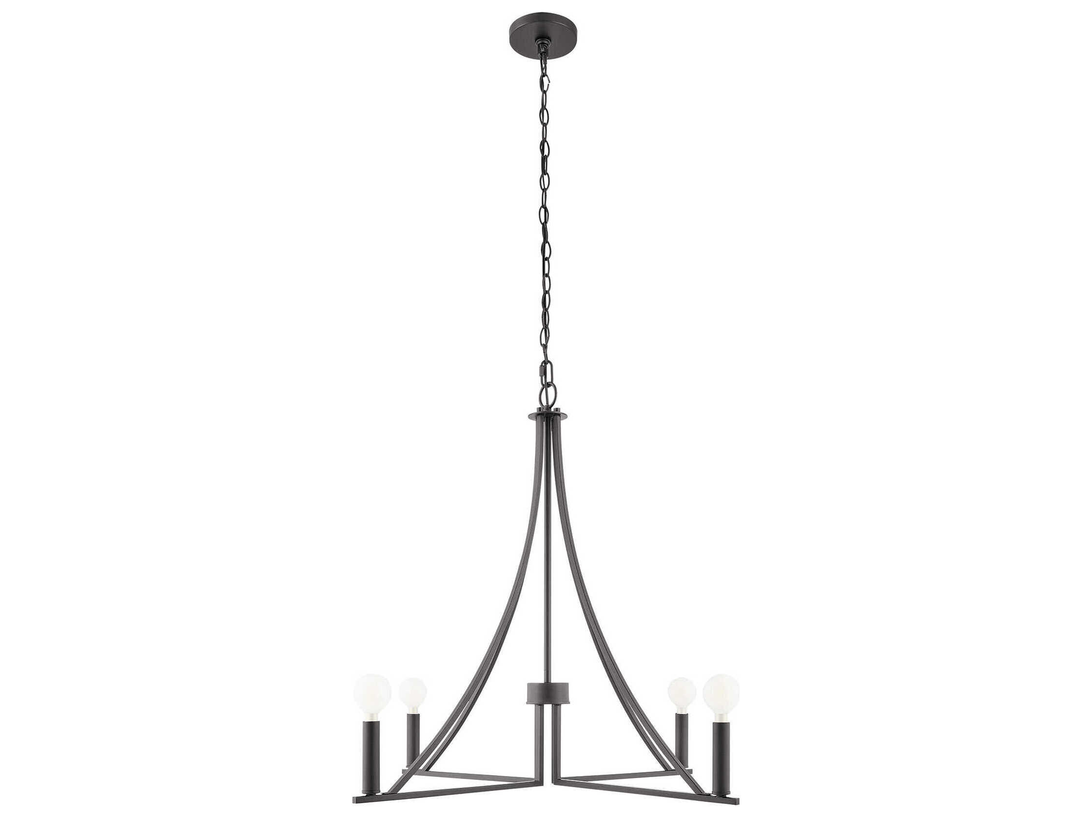 Savoy House Meridian 4-Light Matte Black Chandelier