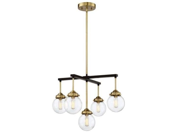 Savoy House Meridian 5-Light Oil Rubbed Bronze Brass Candelabra Chandelier